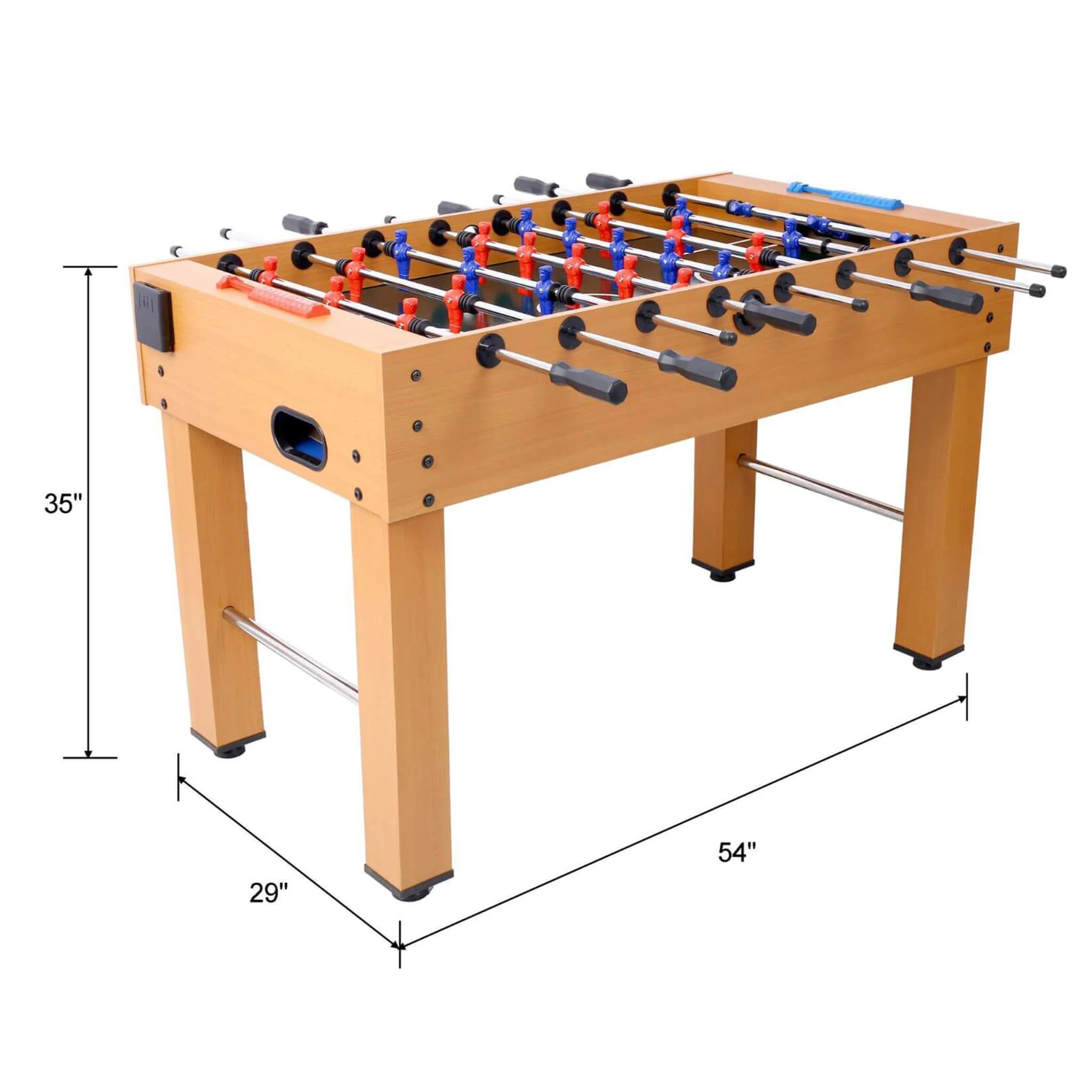 Premium 54-Inch Professional Wooden Foosball Table With Adjustable Leg Levelers (SAK95481) - Image 16