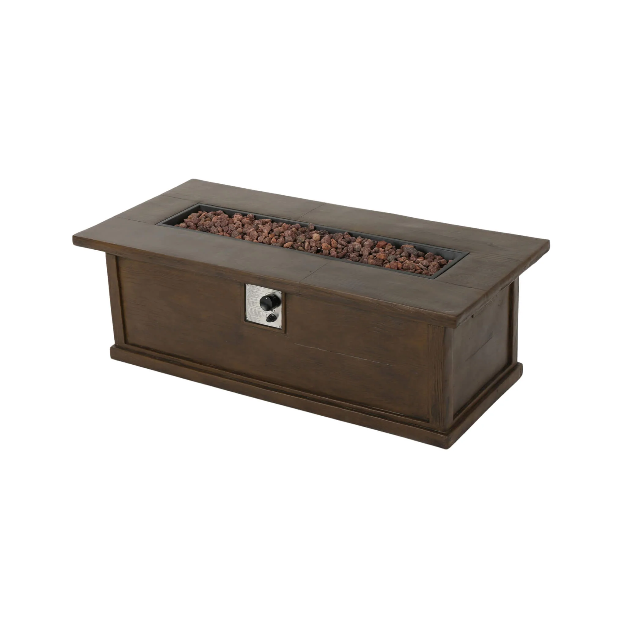 Alora Premium 56" Transitional Rectangular Outdoor Propane Gas Fire Pit Table, 50K BTU (SAK25790) - Image 7