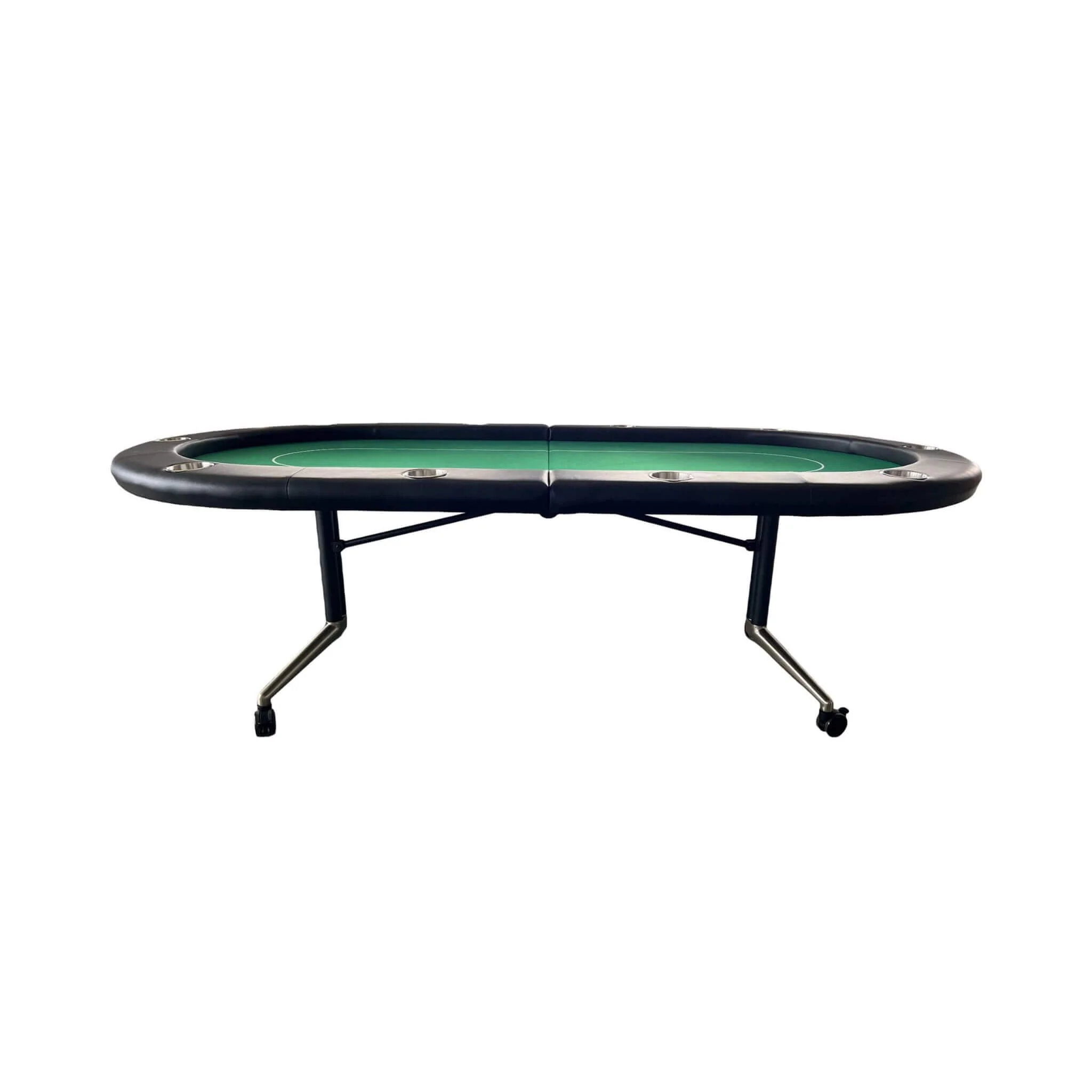 Premium 94-Inch Foldable 10-Player Poker Table With Wheels (SAK43087) - Image 3
