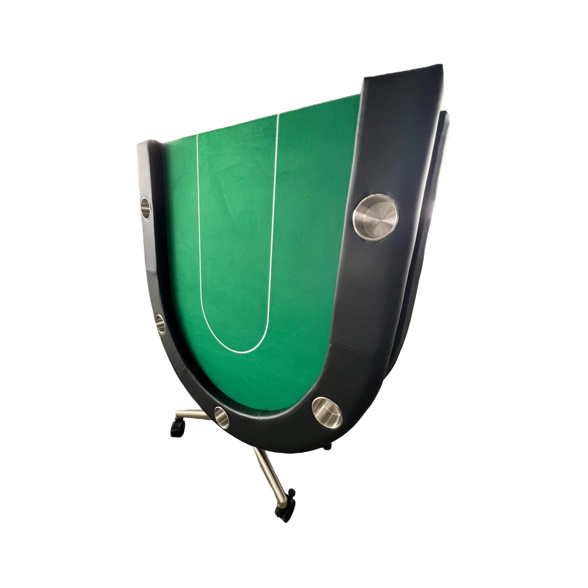 Premium 94-Inch Foldable 10-Player Poker Table With Wheels (SAK43087) - Image 4