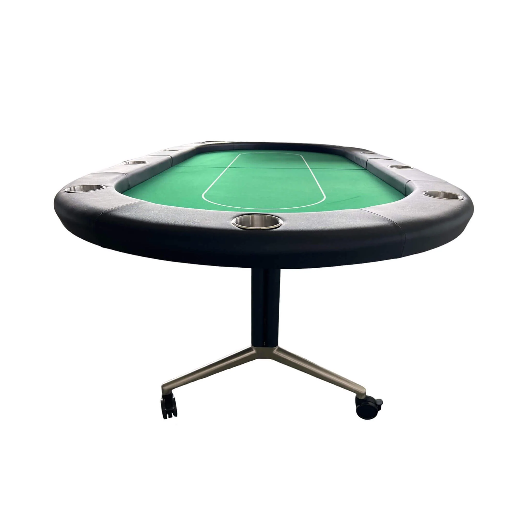 Premium 94-Inch Foldable 10-Player Poker Table With Wheels (SAK43087) - Image 5
