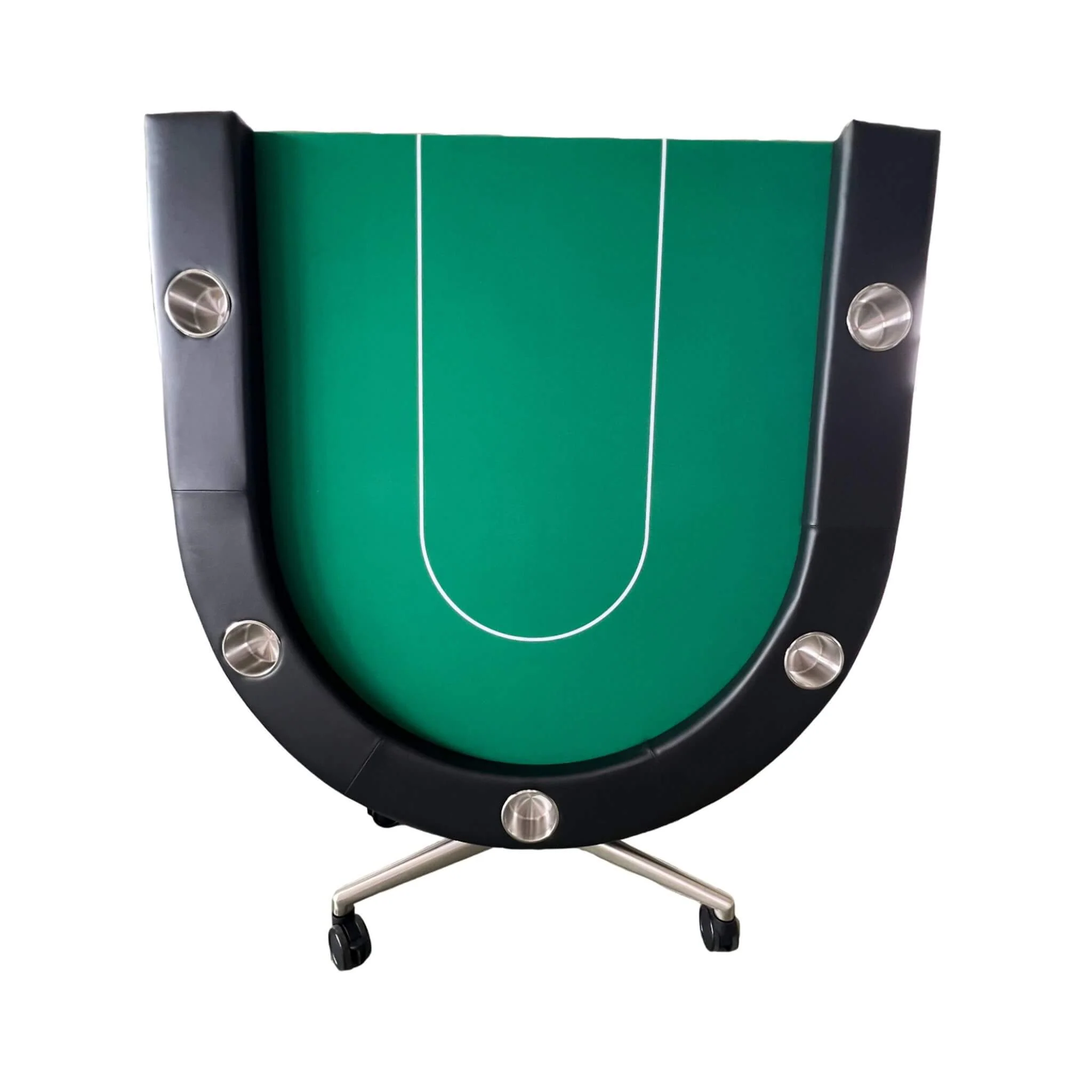 Premium 94-Inch Foldable 10-Player Poker Table With Wheels (SAK43087) - Image 6