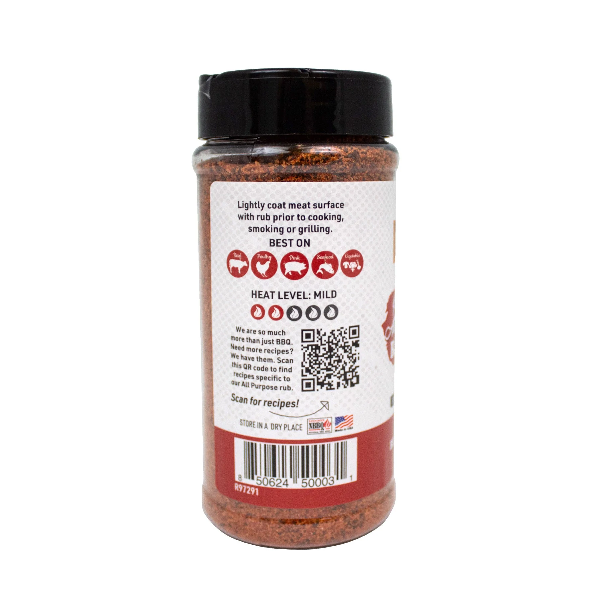Premium All Purpose Gluten Free Keto Friendly BBQ Rub 11 oz - Image 2