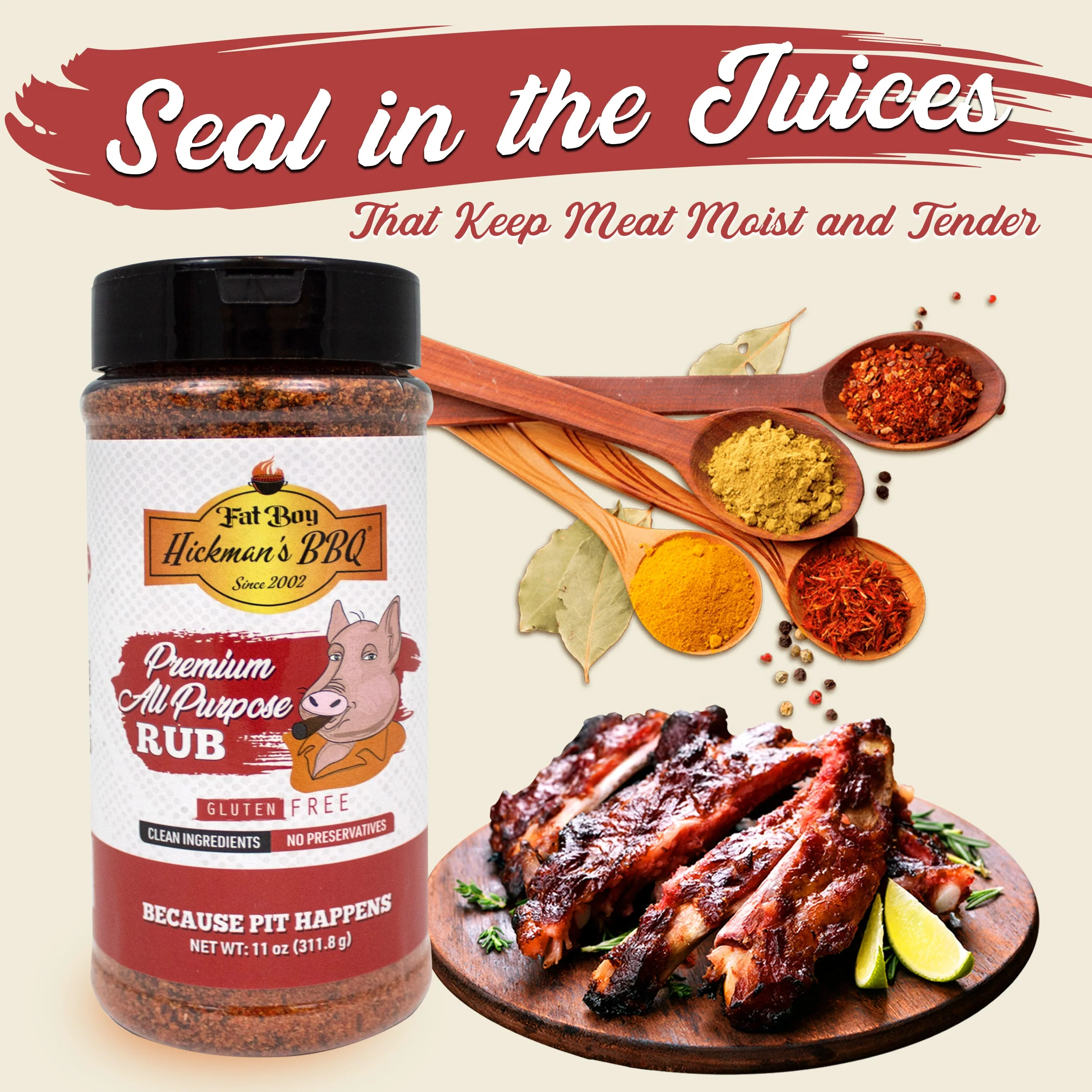 Premium All Purpose Gluten Free Keto Friendly BBQ Rub 11 oz - Image 5