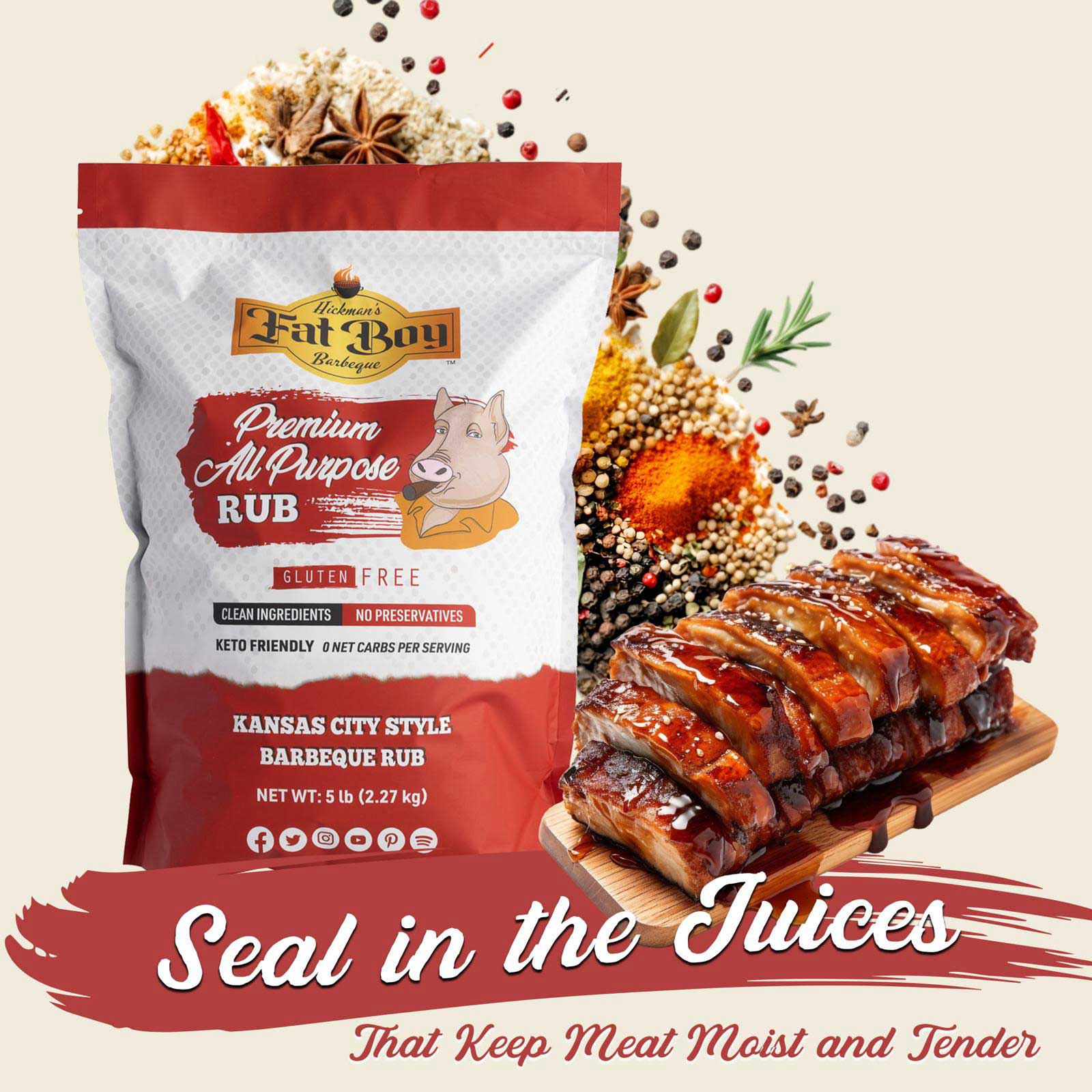 Premium All Purpose Gluten Free Natural BBQ Rub 5 lb - Image 4