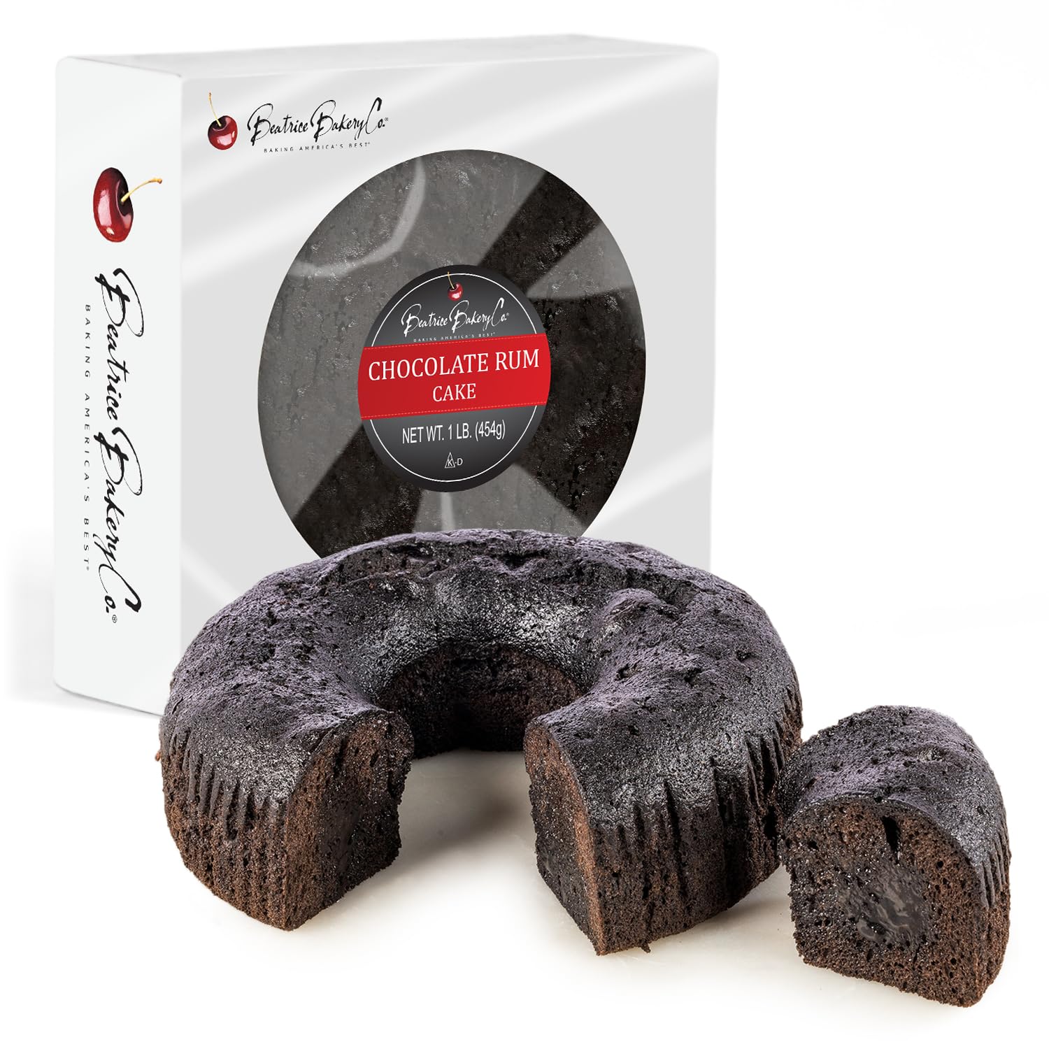 Premium Chocolate Rum Cake Ring | Pack of 2 | 1 lb | Beatrice Bakery - Image 3