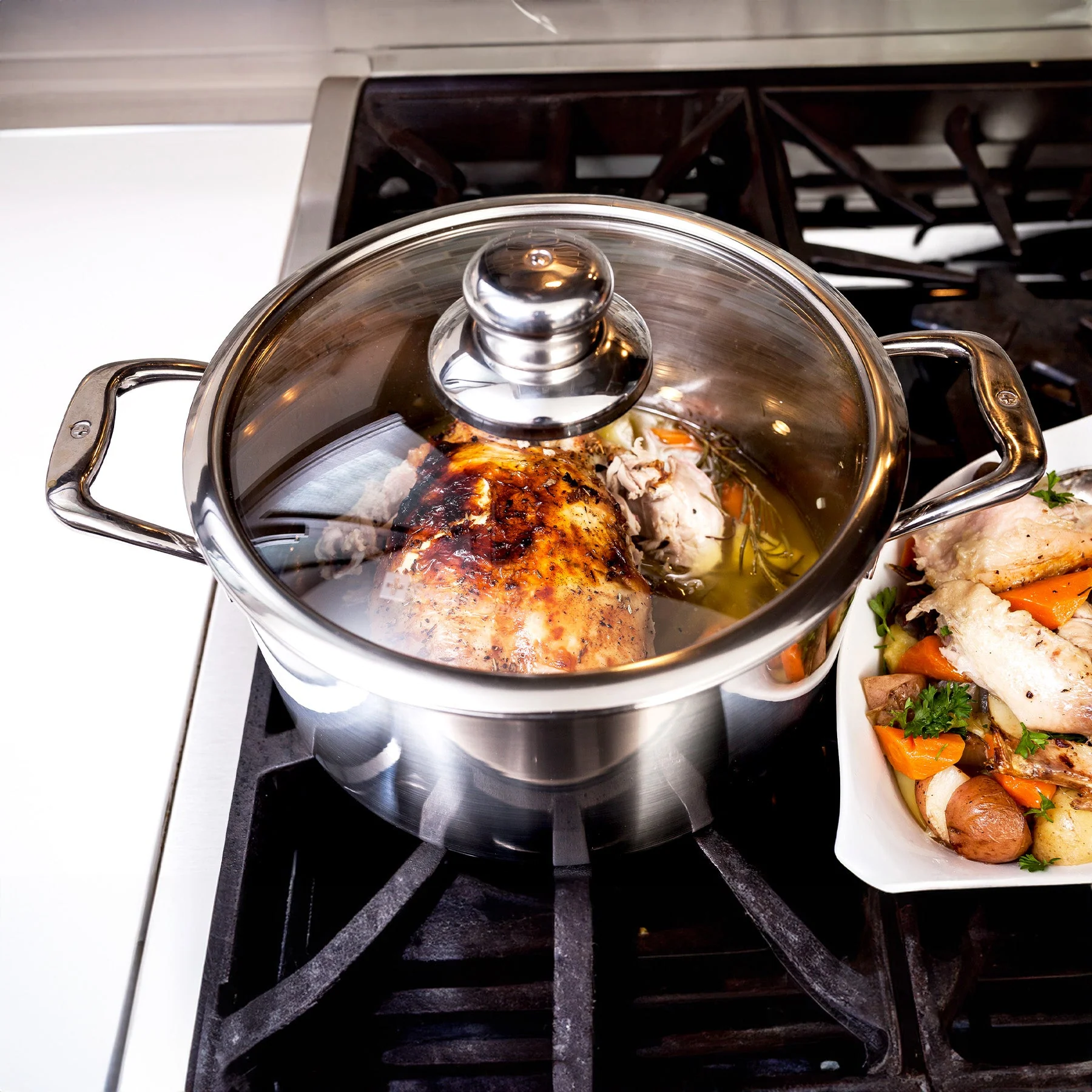 Premium Clad 6.7 qt Dutch Oven with Glass Lid - Induction - Image 2