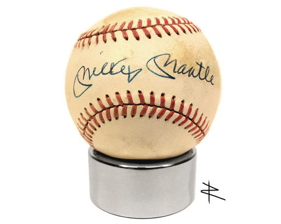 Premium Polished Baseball | Tennis Ball Display Stand made from Airplane Parts - Image 2