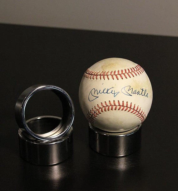 Premium Polished Baseball | Tennis Ball Display Stand made from Airplane Parts - Image 4