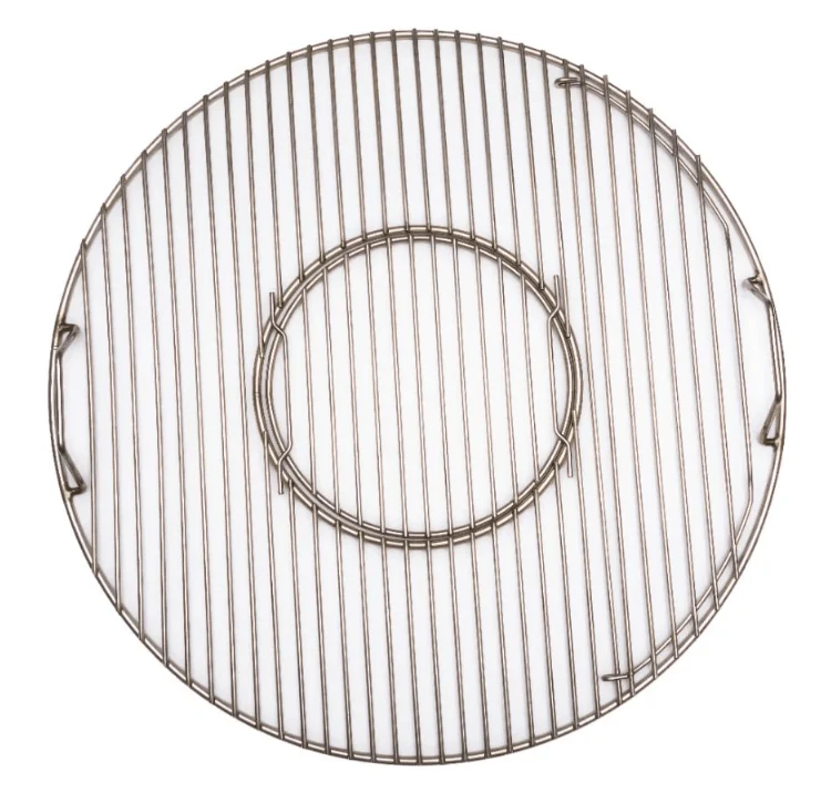 Premium stainless grate for 22 kettle package (grate with pop out center and stainless charcoal grate) - Image 2