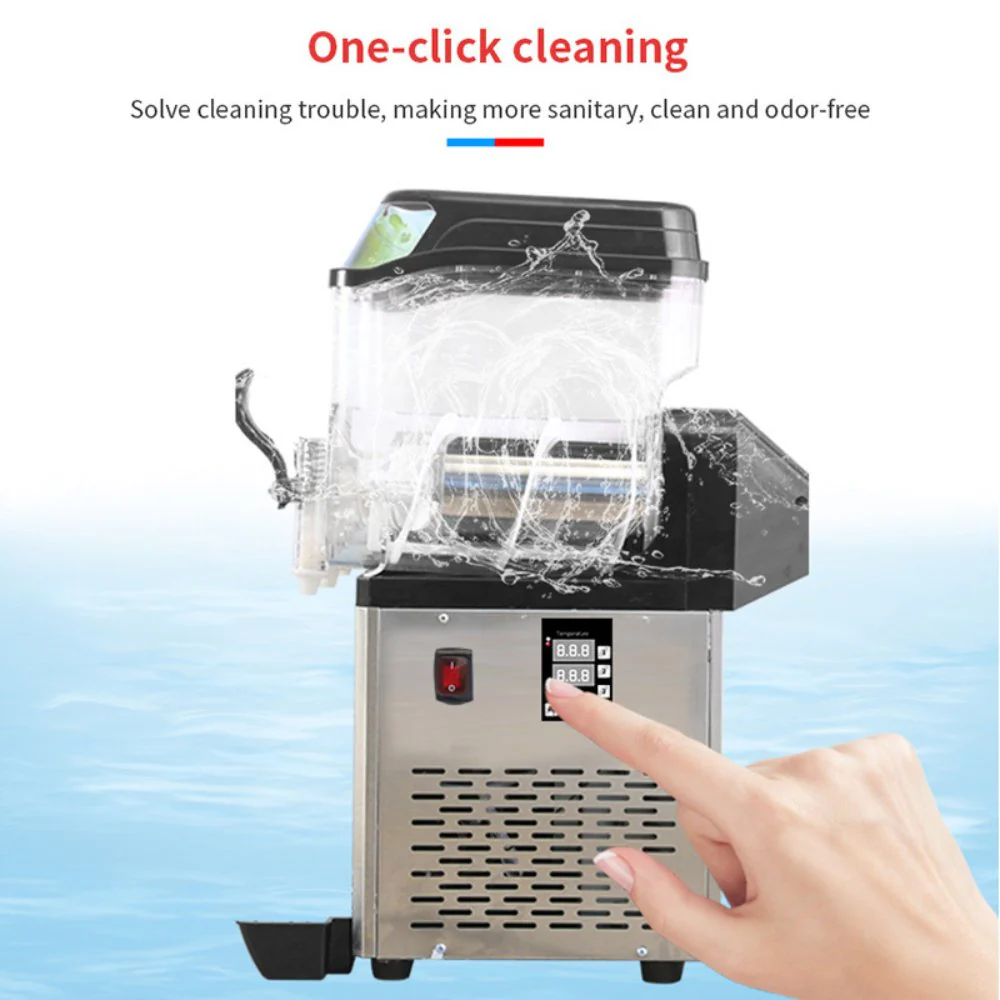 Premium Stainless Steel Margarita Frozen Drink Double Tank Slushy Maker Machine, 30L (SAK48253) - Image 5
