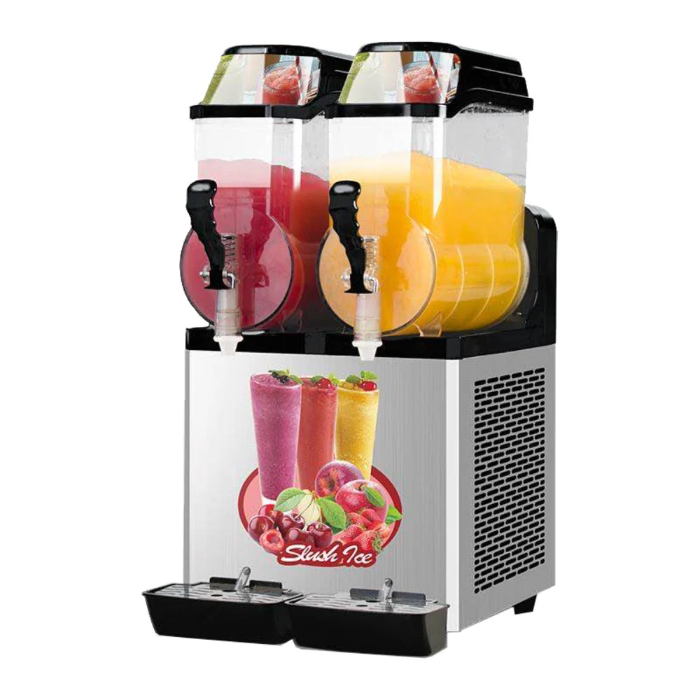 Premium Stainless Steel Margarita Frozen Drink Double Tank Slushy Maker Machine, 30L (SAK48253) - Image 6