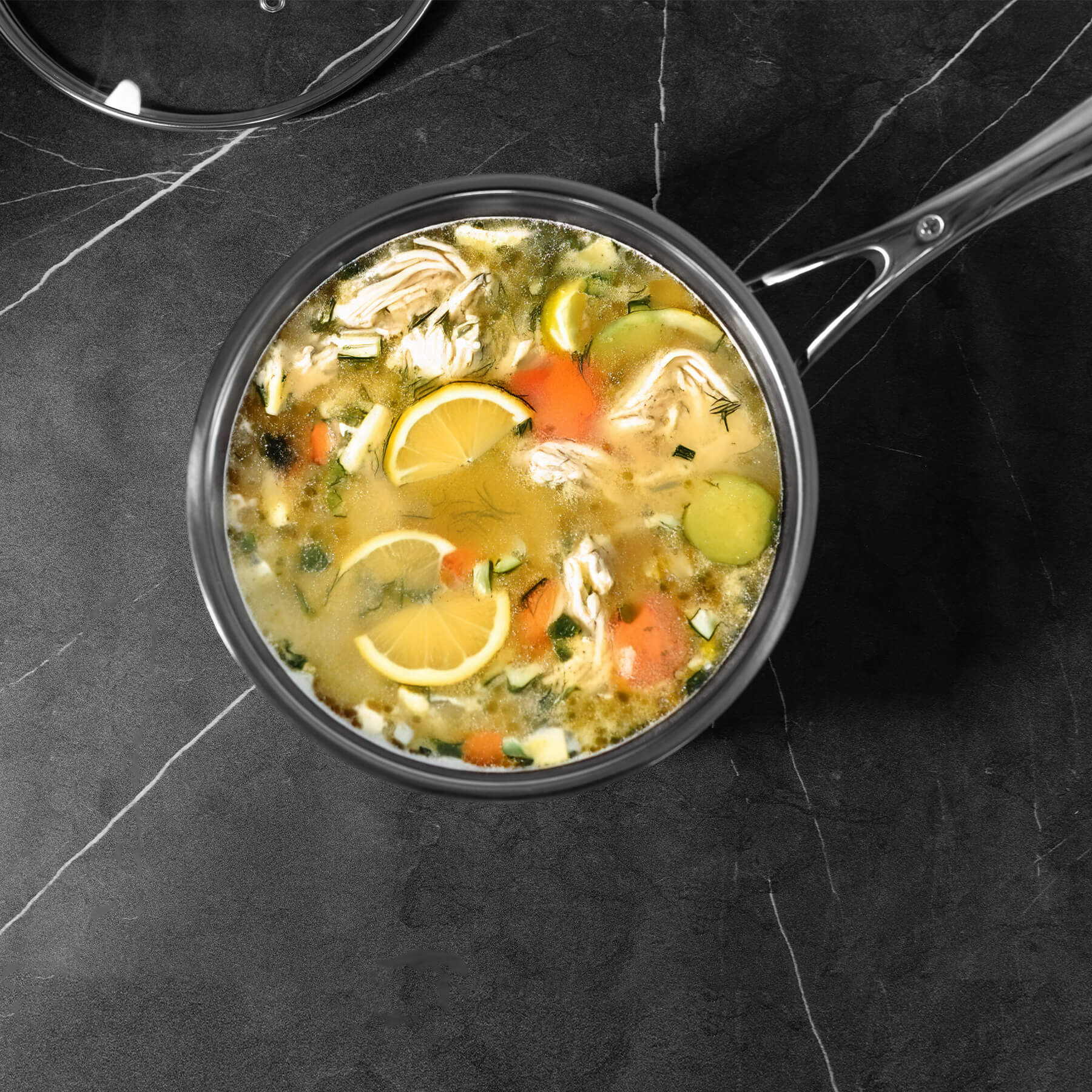 Premium Steel DLX 3.6 qt Saucepan with Glass Lid - Induction - Image 2