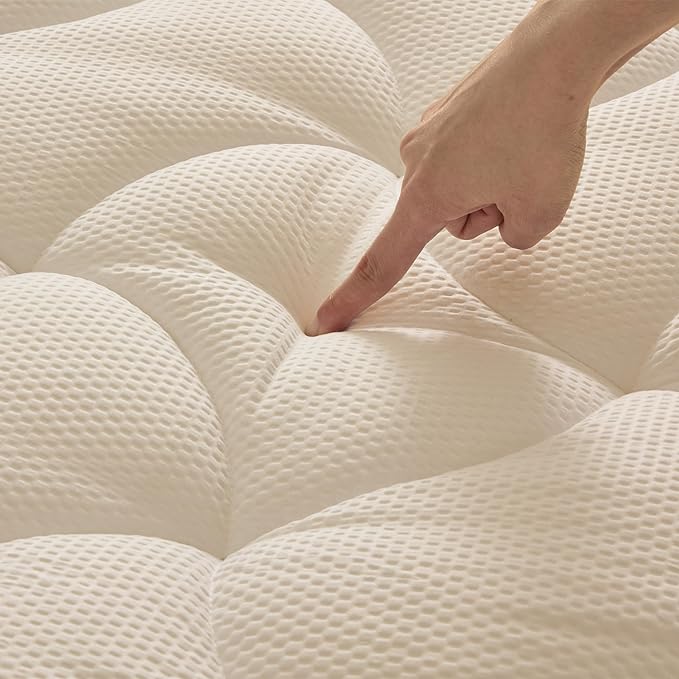 Premium Zoned Cooling Mattress Pad - Beige - Image 2