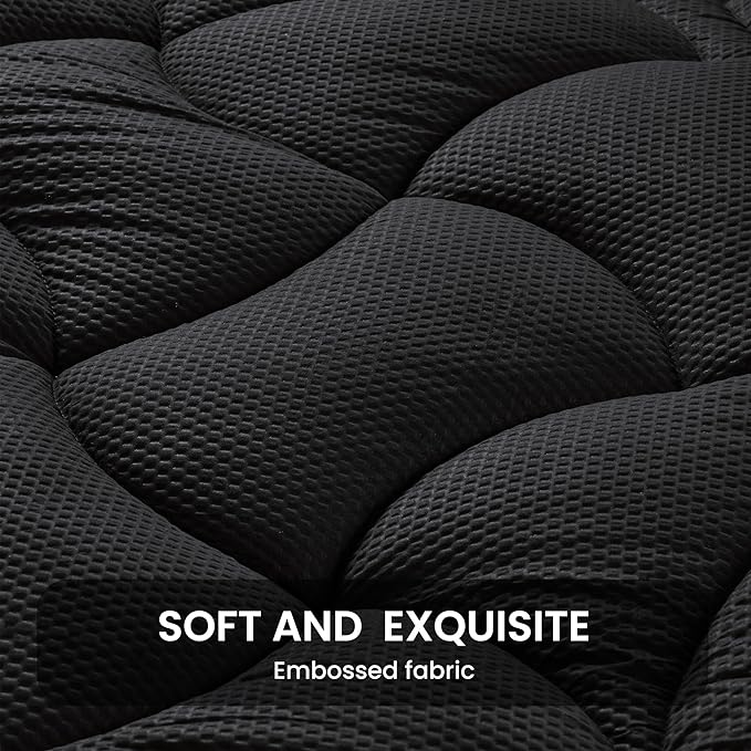 Premium Zoned Cooling Mattress Pad - Black - Image 6