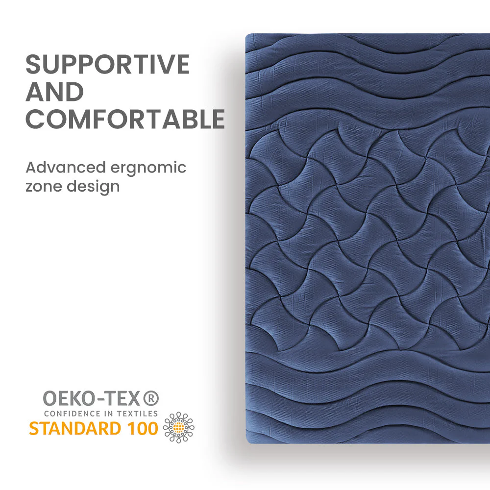 Premium Zoned Cooling Mattress Pad - Navy - Image 6