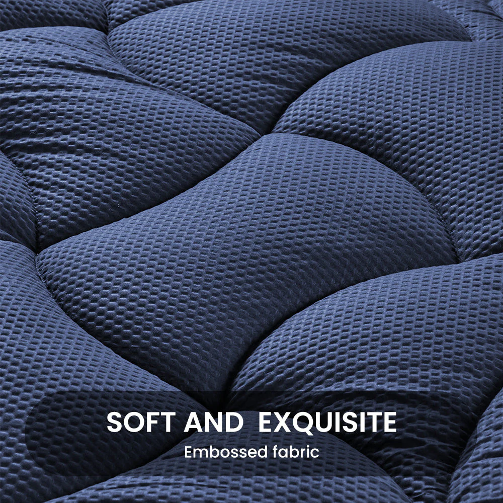 Premium Zoned Cooling Mattress Pad - Navy - Image 7