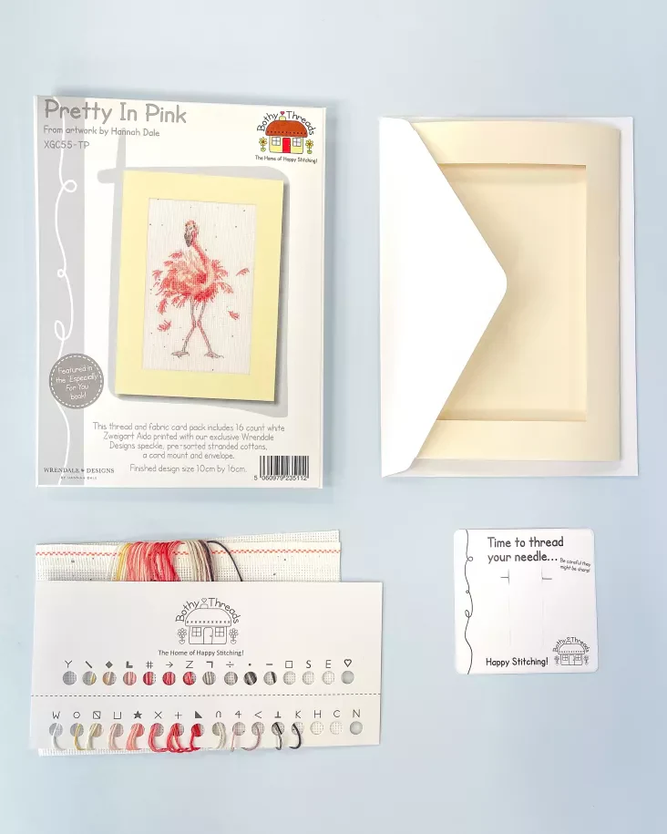 Pretty In Pink - Thread XGC55-TP Counted Cross Stitch Kit - Image 3