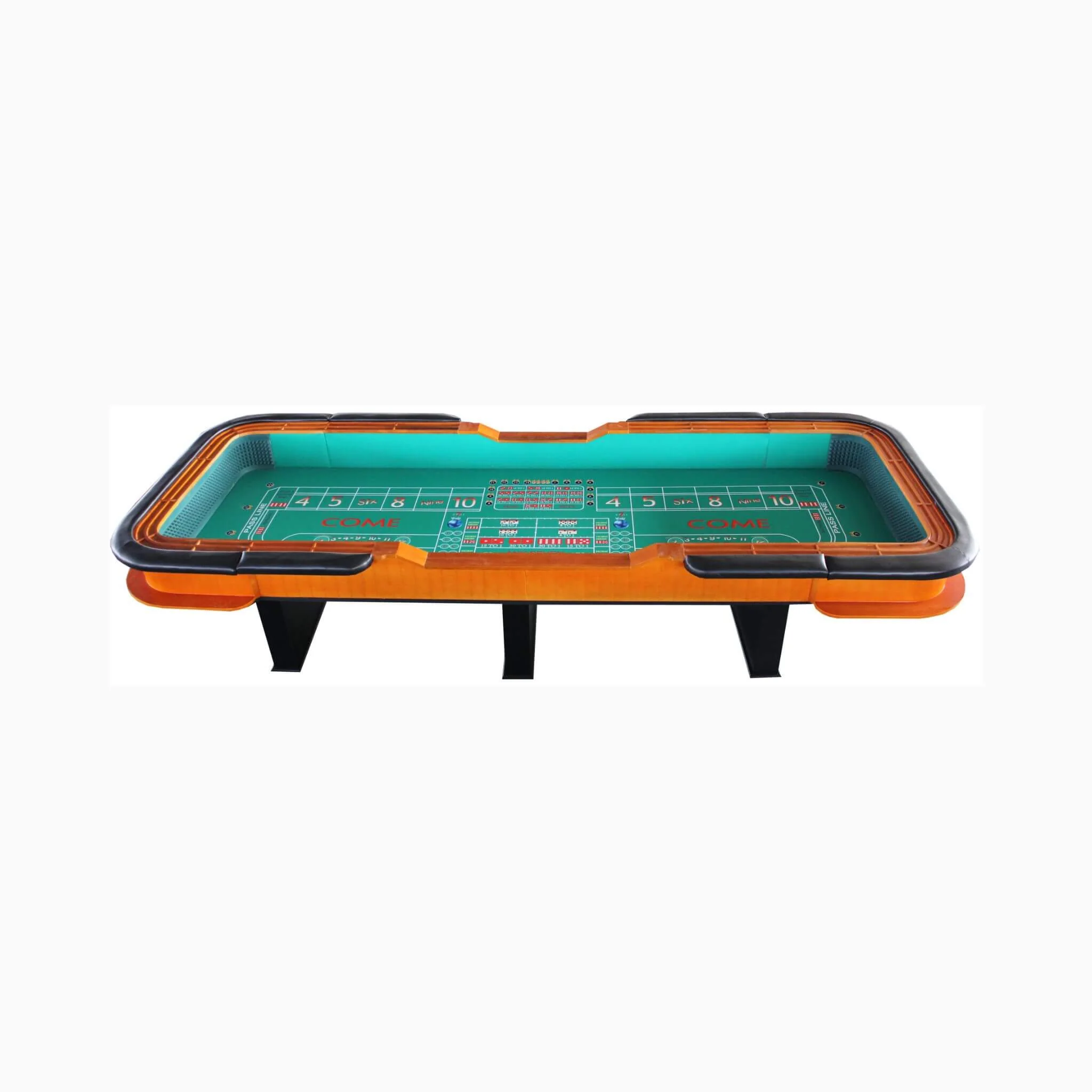 Professional 12FT Craps Table With Full Drink Rail And Padded Rim Cover (SAK76258) - Image 3