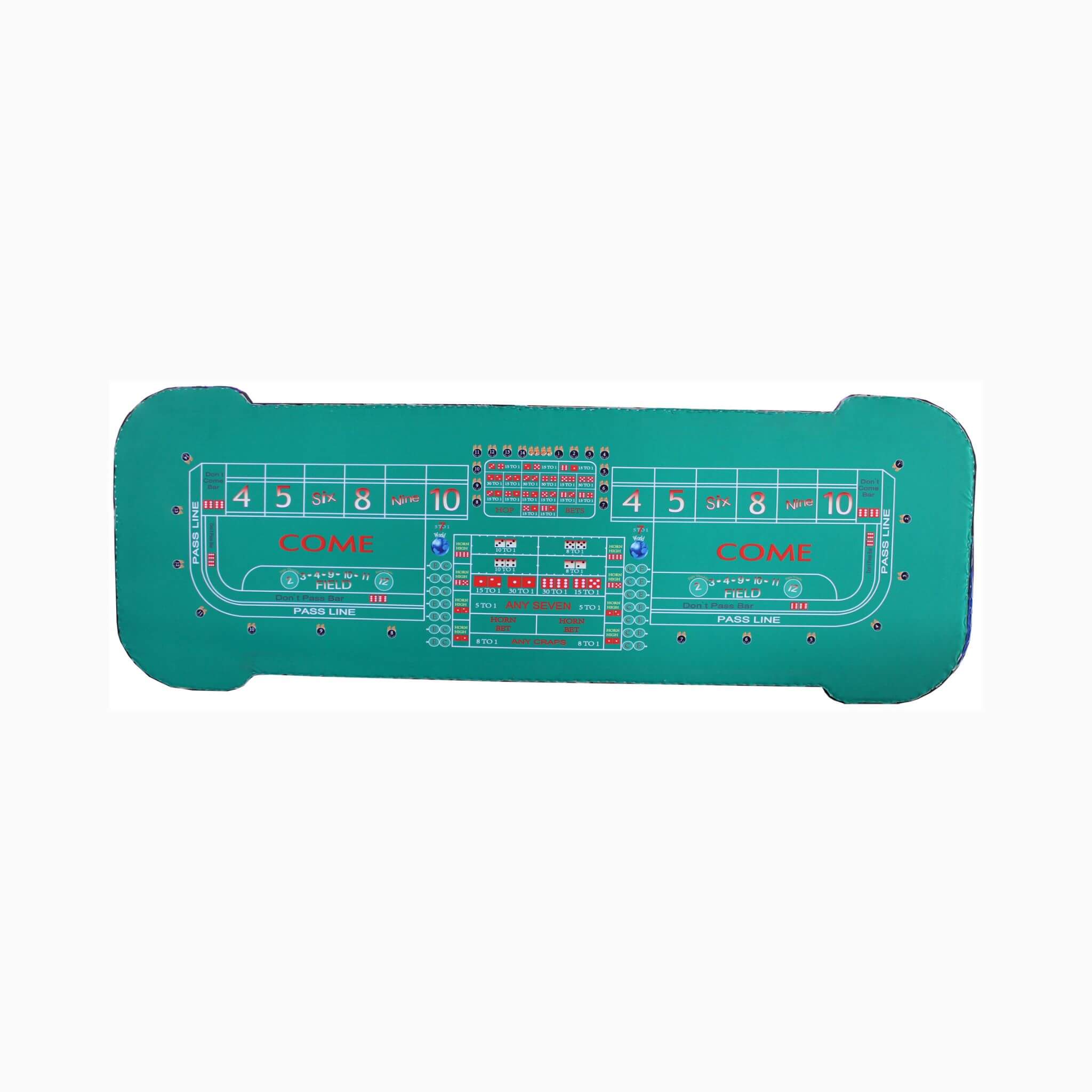 Professional 12FT Craps Table With Full Drink Rail And Padded Rim Cover (SAK76258) - Image 9