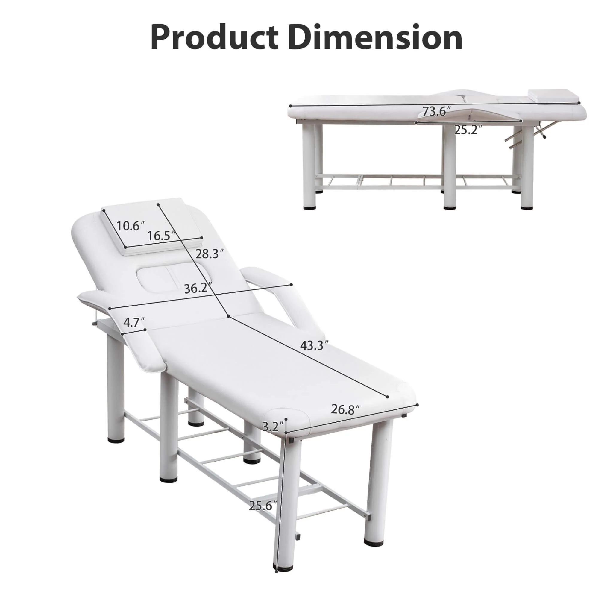 Professional Fully Adjustable Beauty Bed With Underbed Storage And Removable Cushions (SAK46813) - Image 14