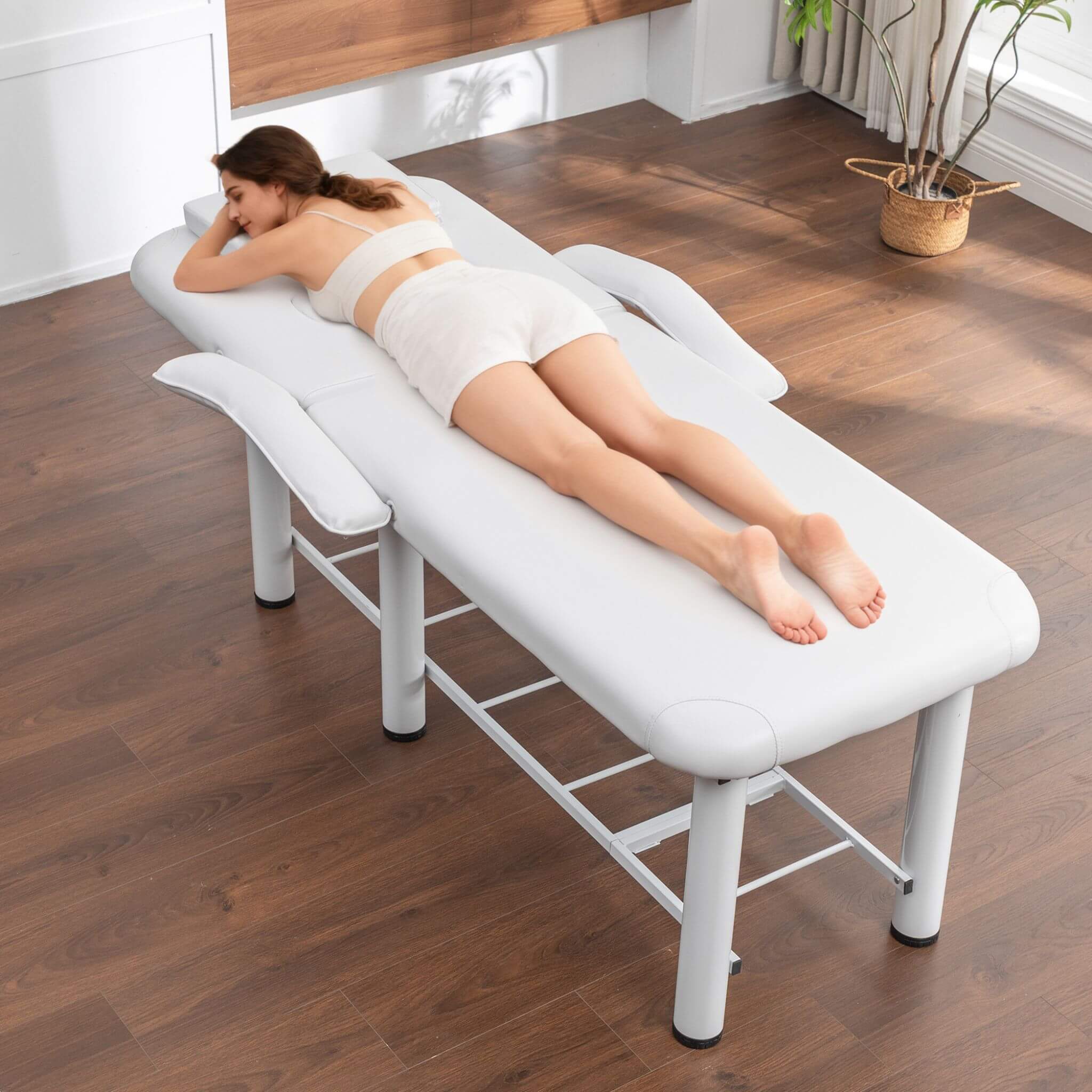 Professional Fully Adjustable Beauty Bed With Underbed Storage And Removable Cushions (SAK46813) - Image 3