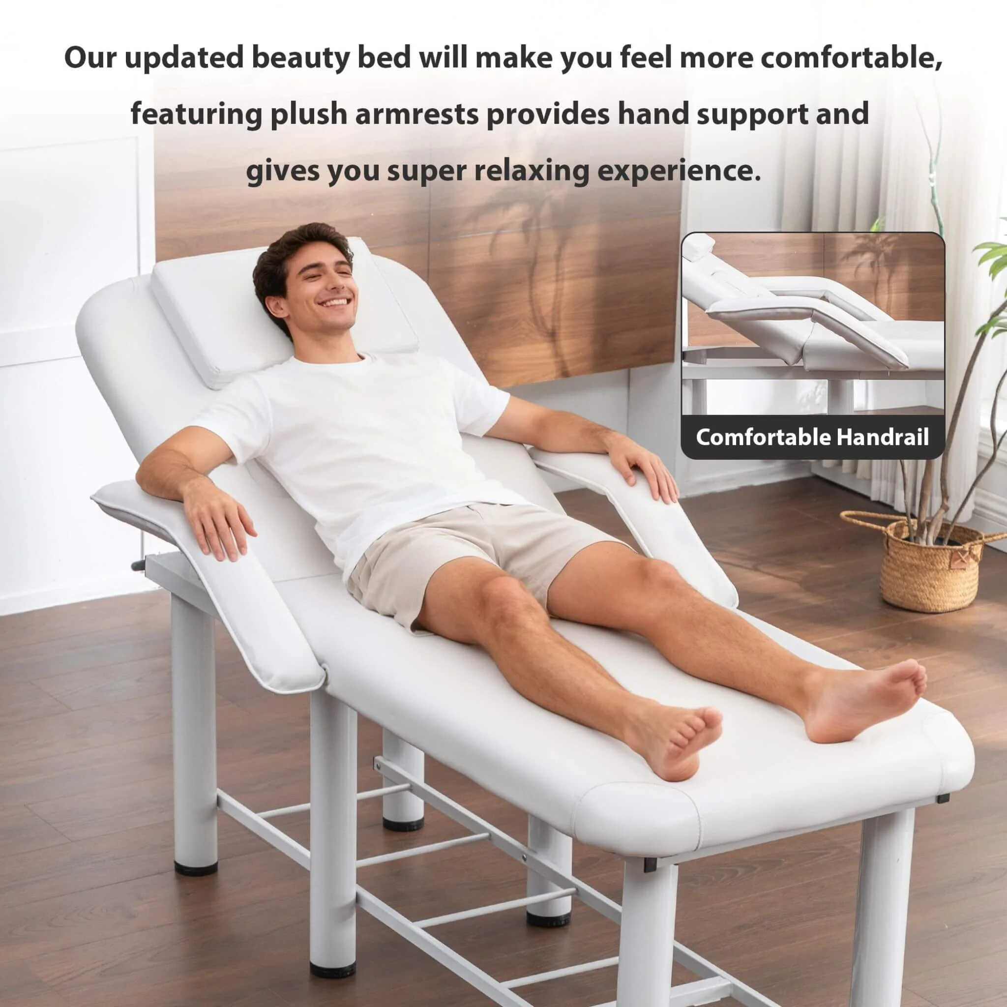 Professional Fully Adjustable Beauty Bed With Underbed Storage And Removable Cushions (SAK46813) - Image 7