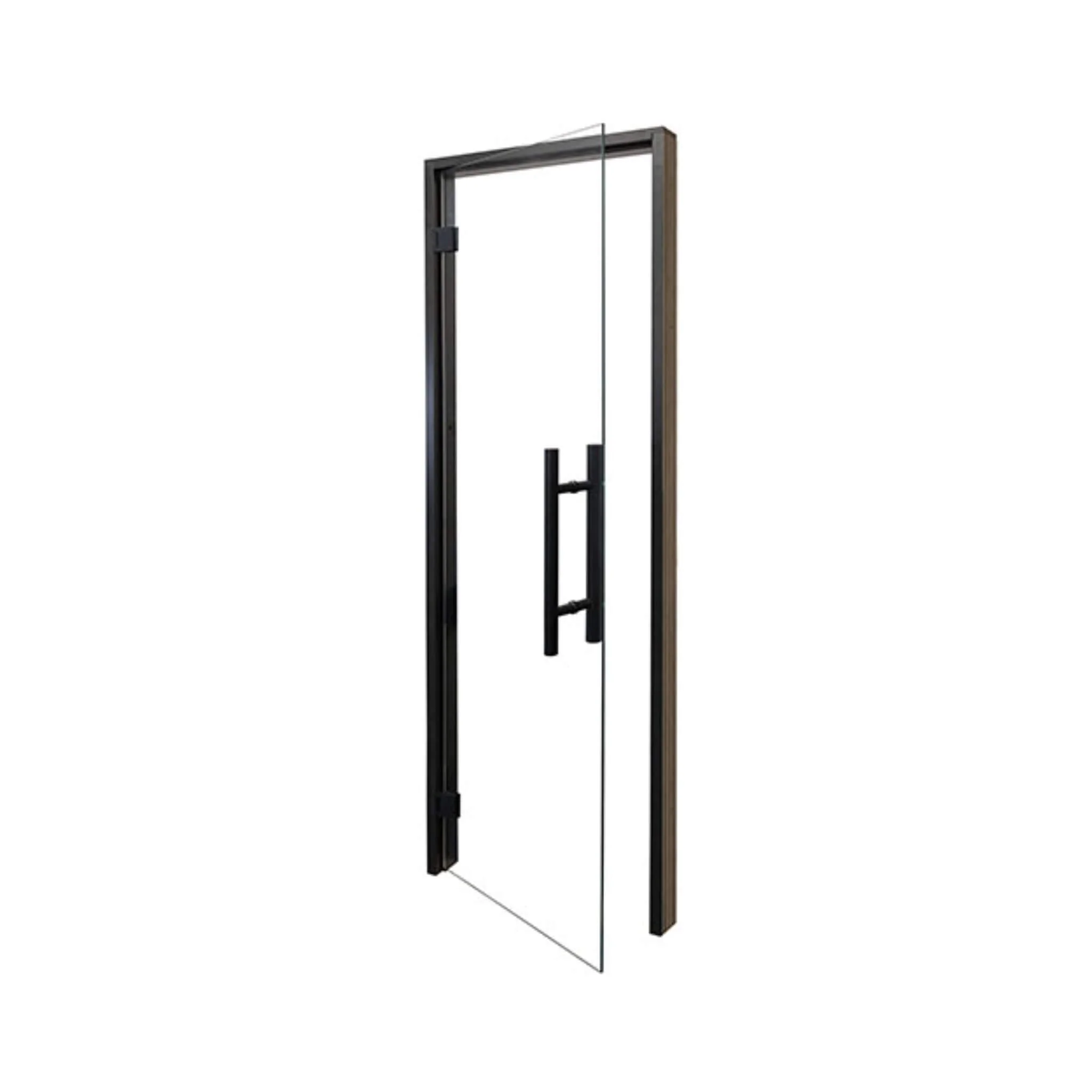 Prosaunas 24X81 Black Alder Clear Glass Sauna Door (SAK38670) - Image 9