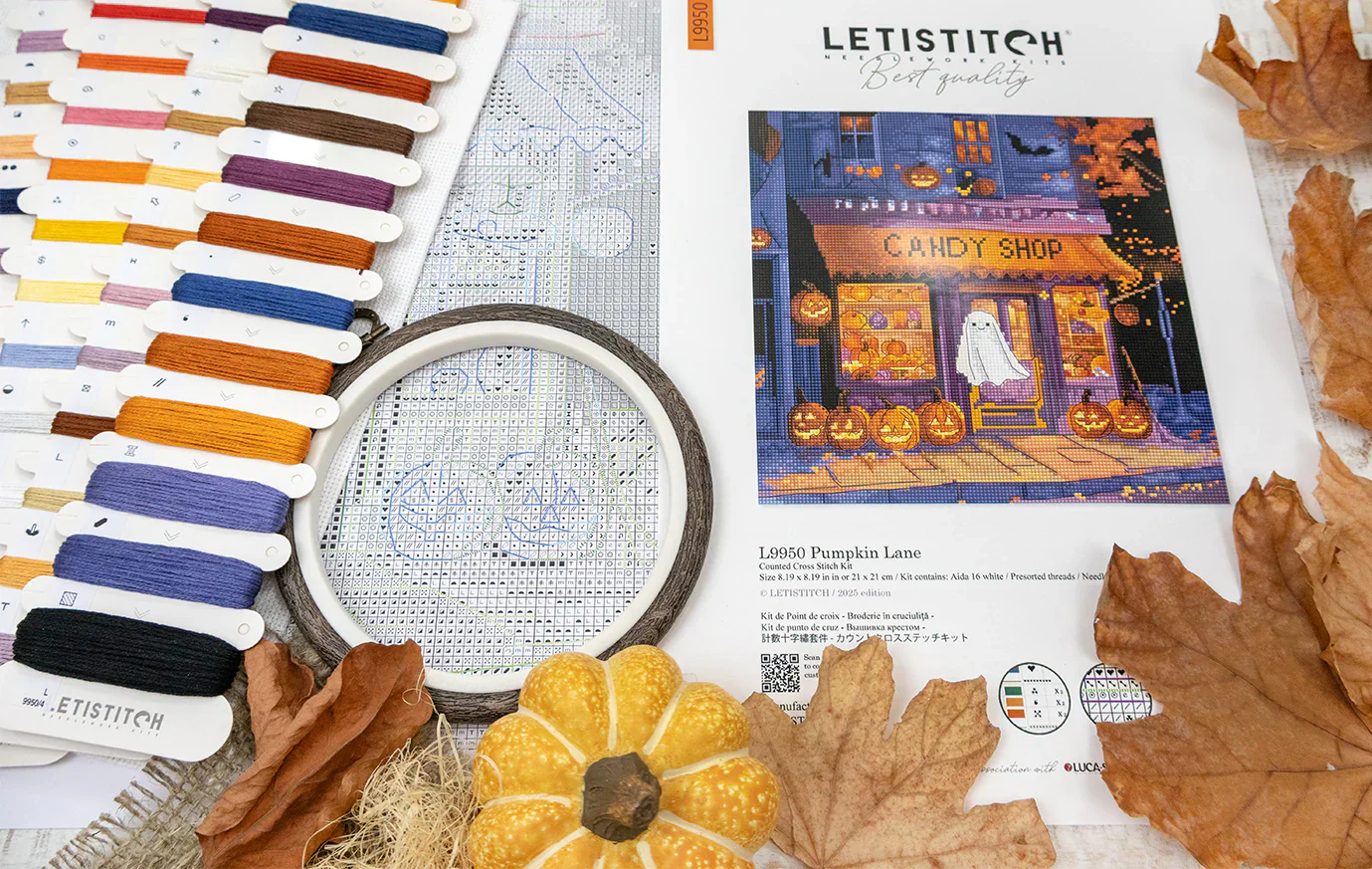 Pumpkin Lane L9950 Counted Cross Stitch Kit - Image 2