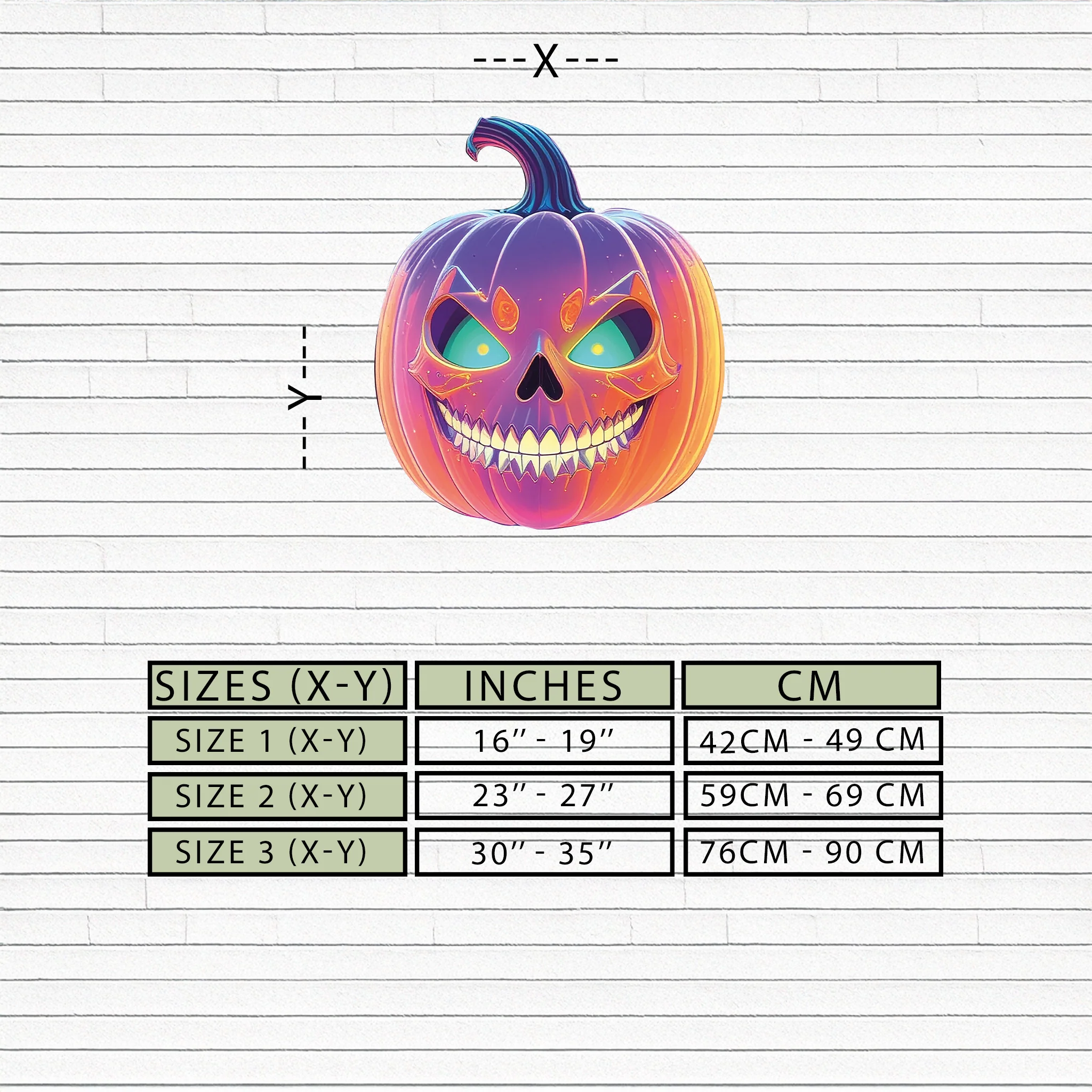 Pumpkin Metal Wall Art – Halloween Jack-o'-Lantern Decor-KAFUVM027 - Image 9