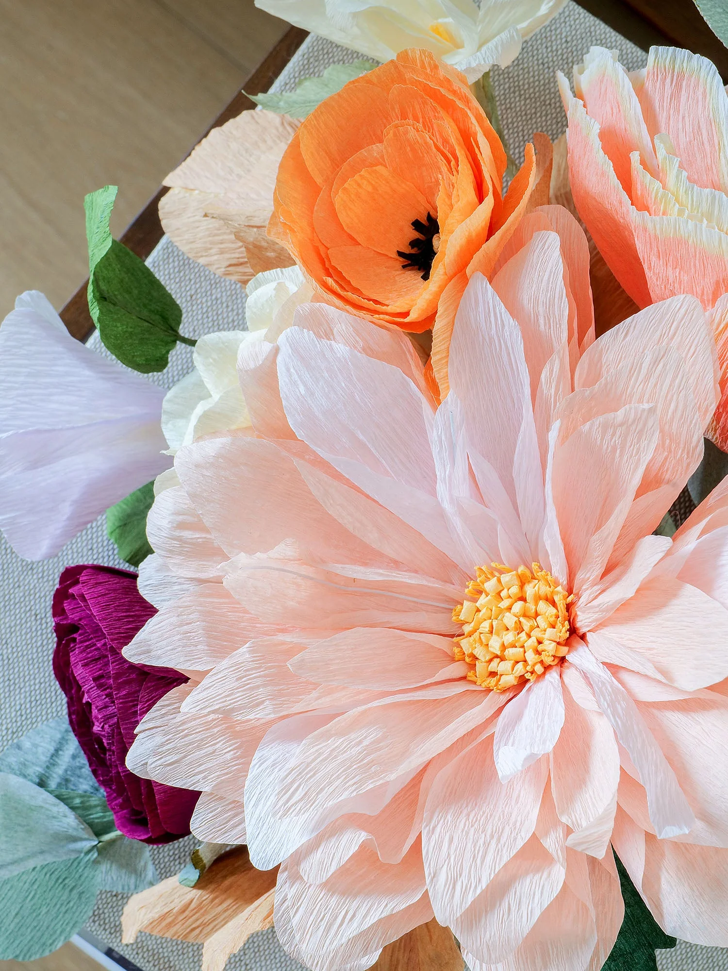 Pumpkin Spice Paper Flower Bouquet | Fall Decor - Image 2