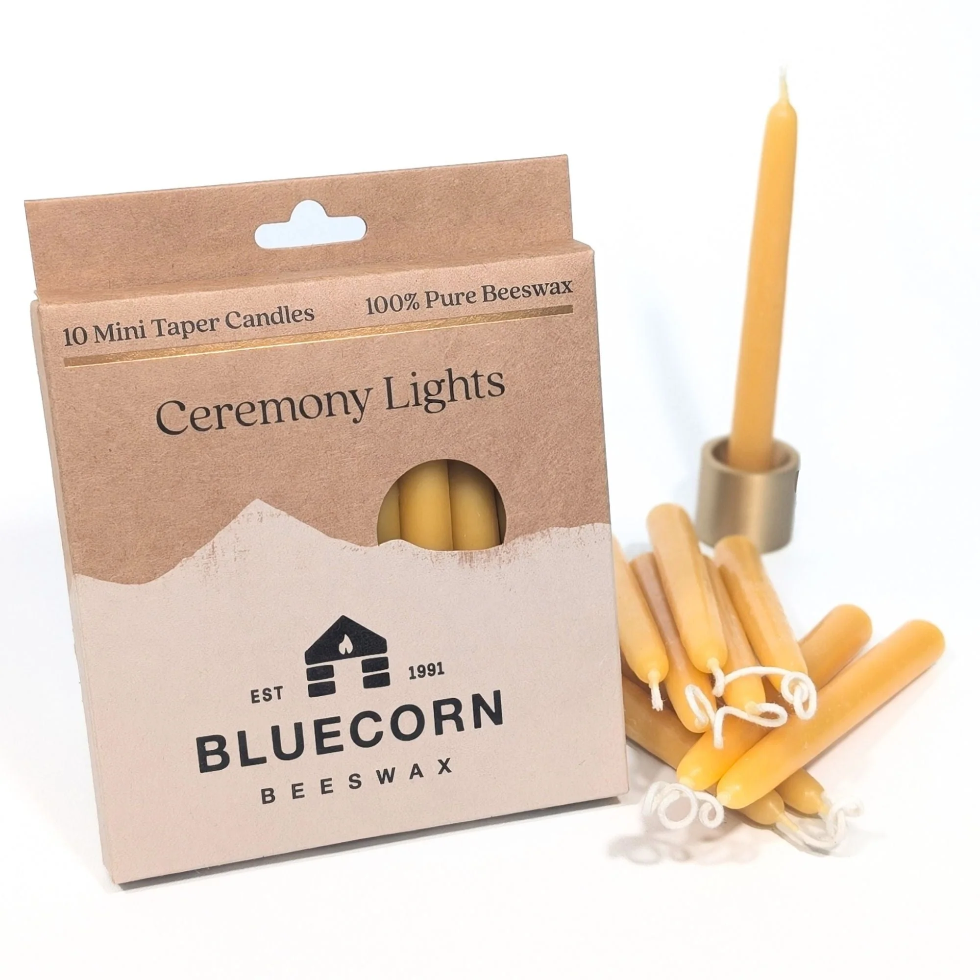 Pure Beeswax - Ceremony & Vigil Mini Taper Candles - Image 3