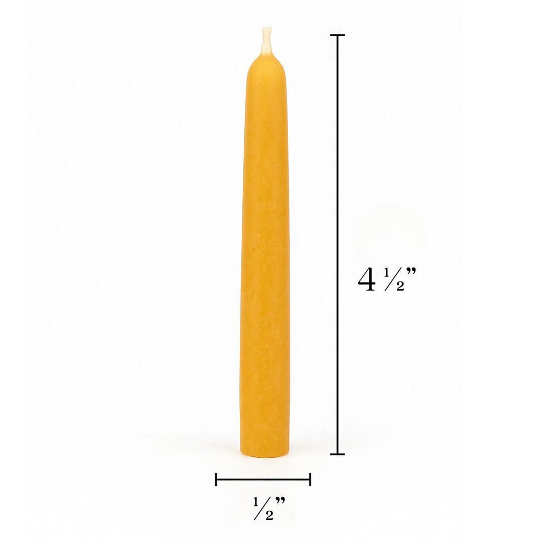 Pure Beeswax - Ceremony & Vigil Mini Taper Candles - Image 4