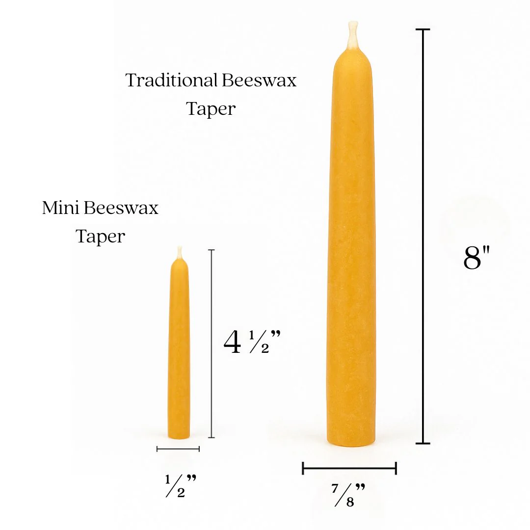 Pure Beeswax - Ceremony & Vigil Mini Taper Candles - Image 5