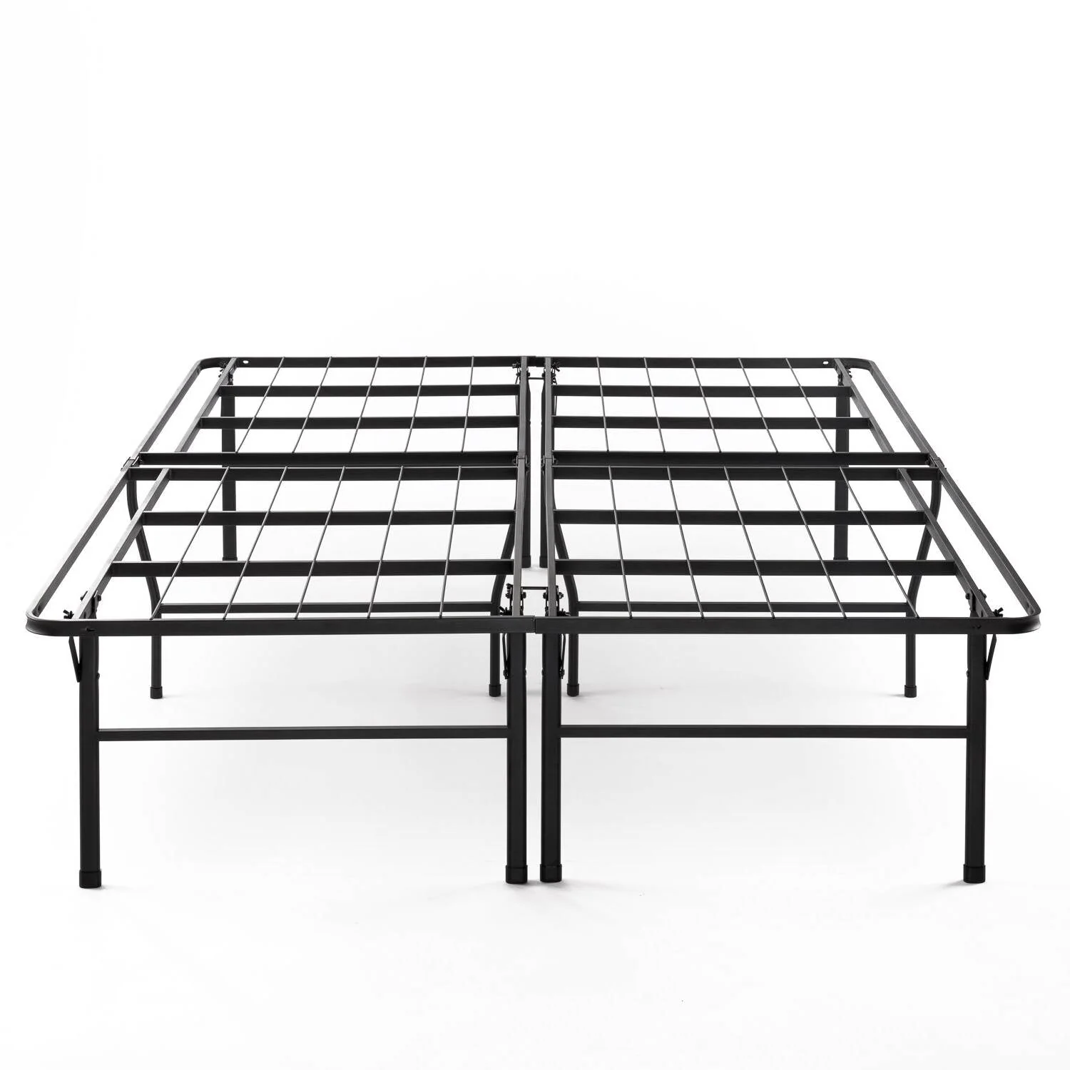 Queen size 18-inch High Rise Folding Metal Platform Bed Frame - Image 2