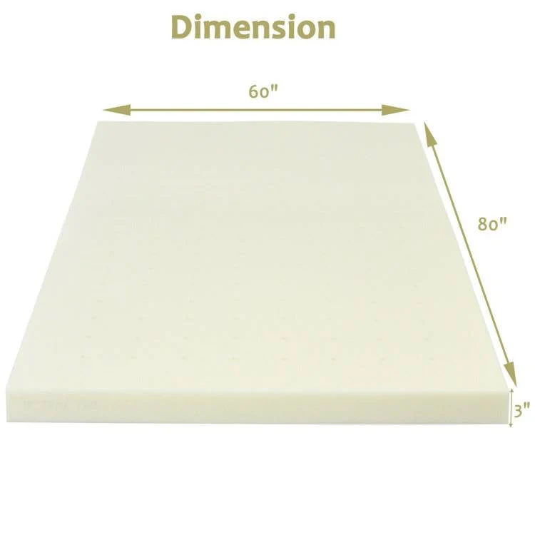 Queen size 3-inch Thick Soft Comfort Foam Mattress Topper - Image 5