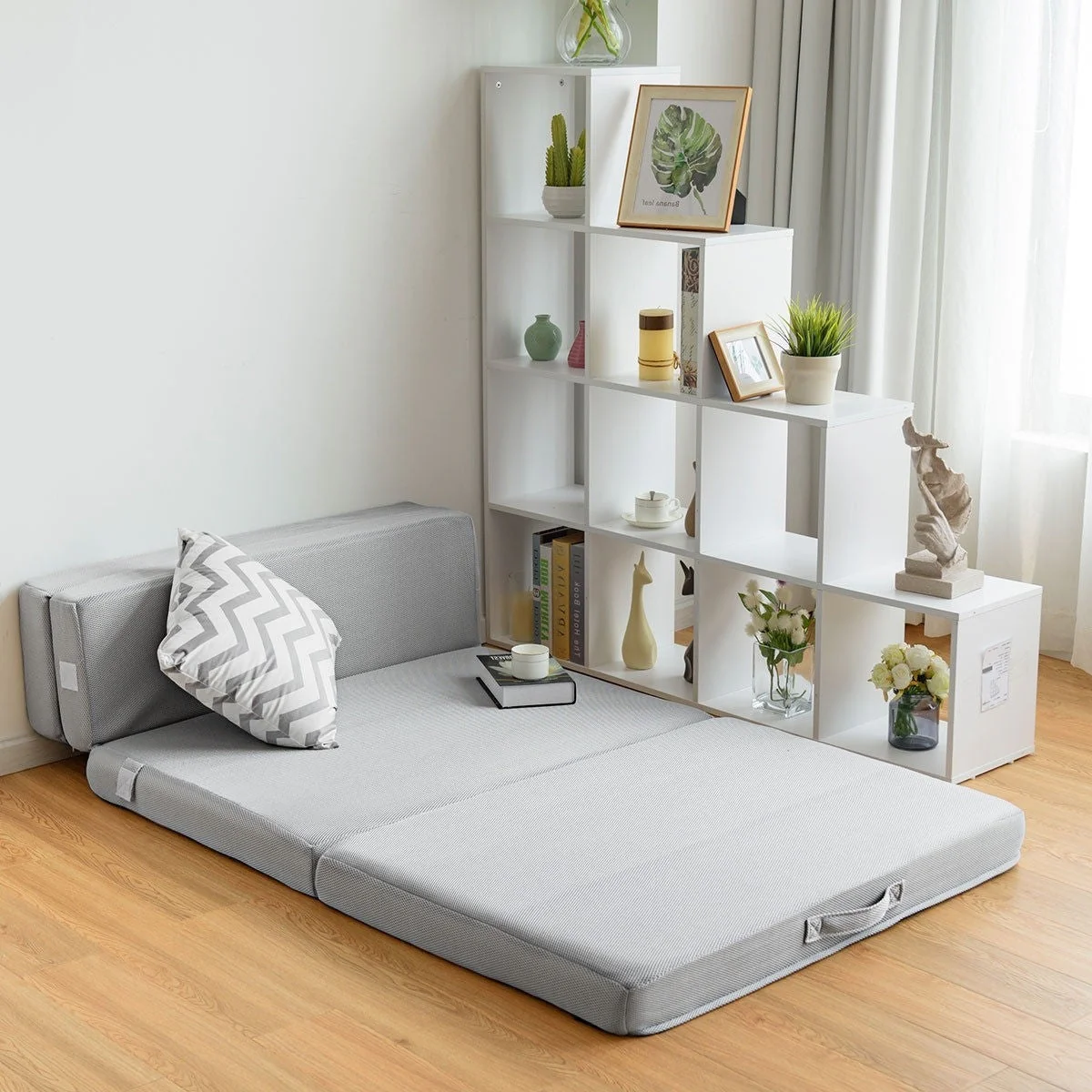 Queen size 4-inch Thick Folding Guest Bed Mattress - Image 3