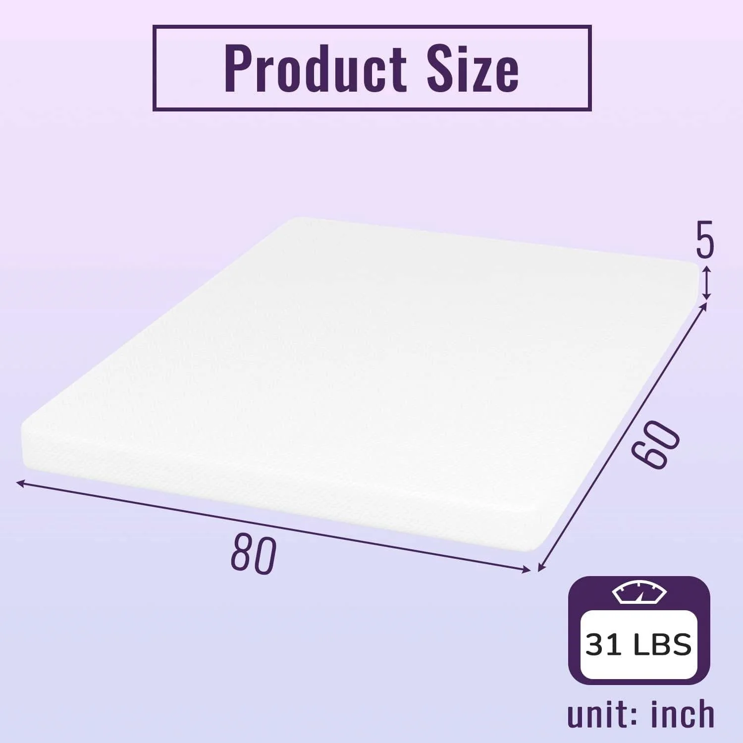 Queen size 5-inch Charcoal Infused Memory Foam Mattress with Removable Cover - Image 5