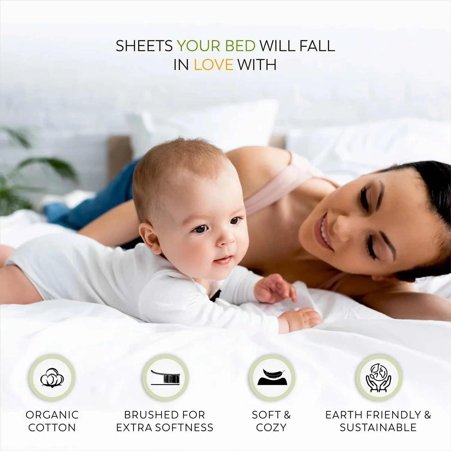 Queen size Aqua Blue 100-Percent Certified Organic Cotton Sheet Set - Image 4