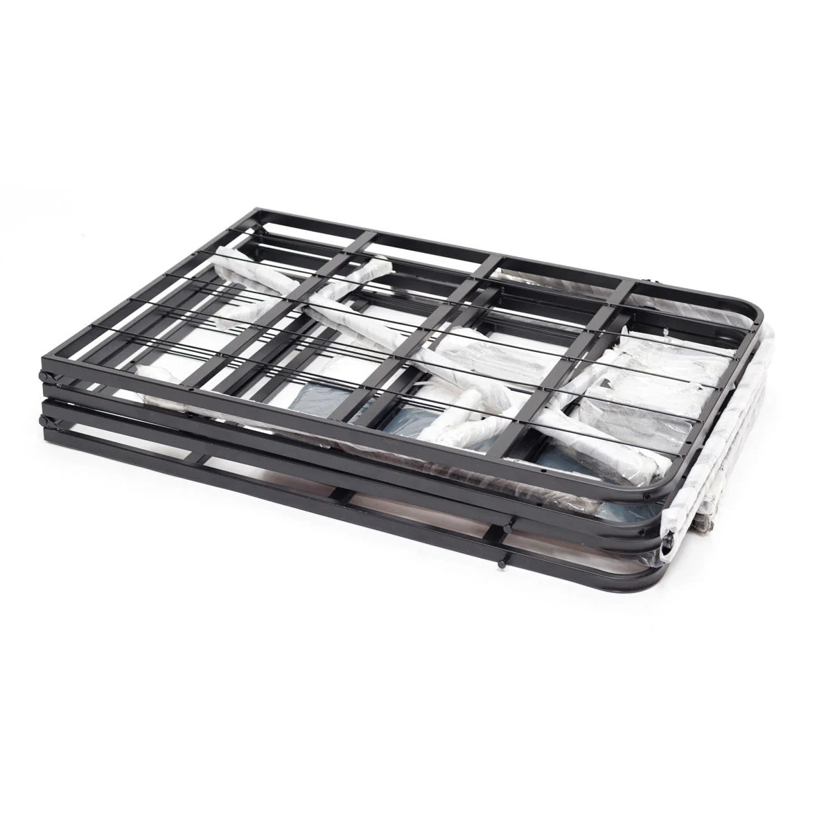 Queen size Metal Box Spring Mattress Foundation with Cover - Image 4