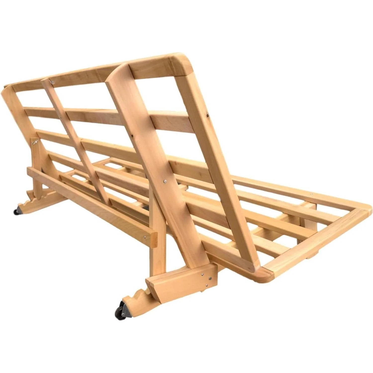 Queen size Solid Wood Futon Sofa Bed Frame - Made in the USA - Image 4