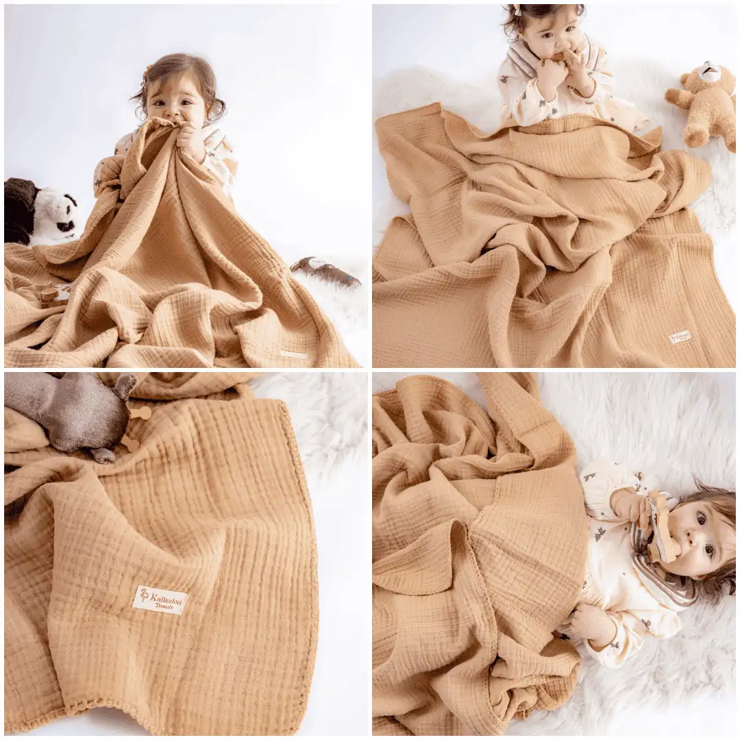 Quilted 4 Layers Muslin Blanket - Image 11