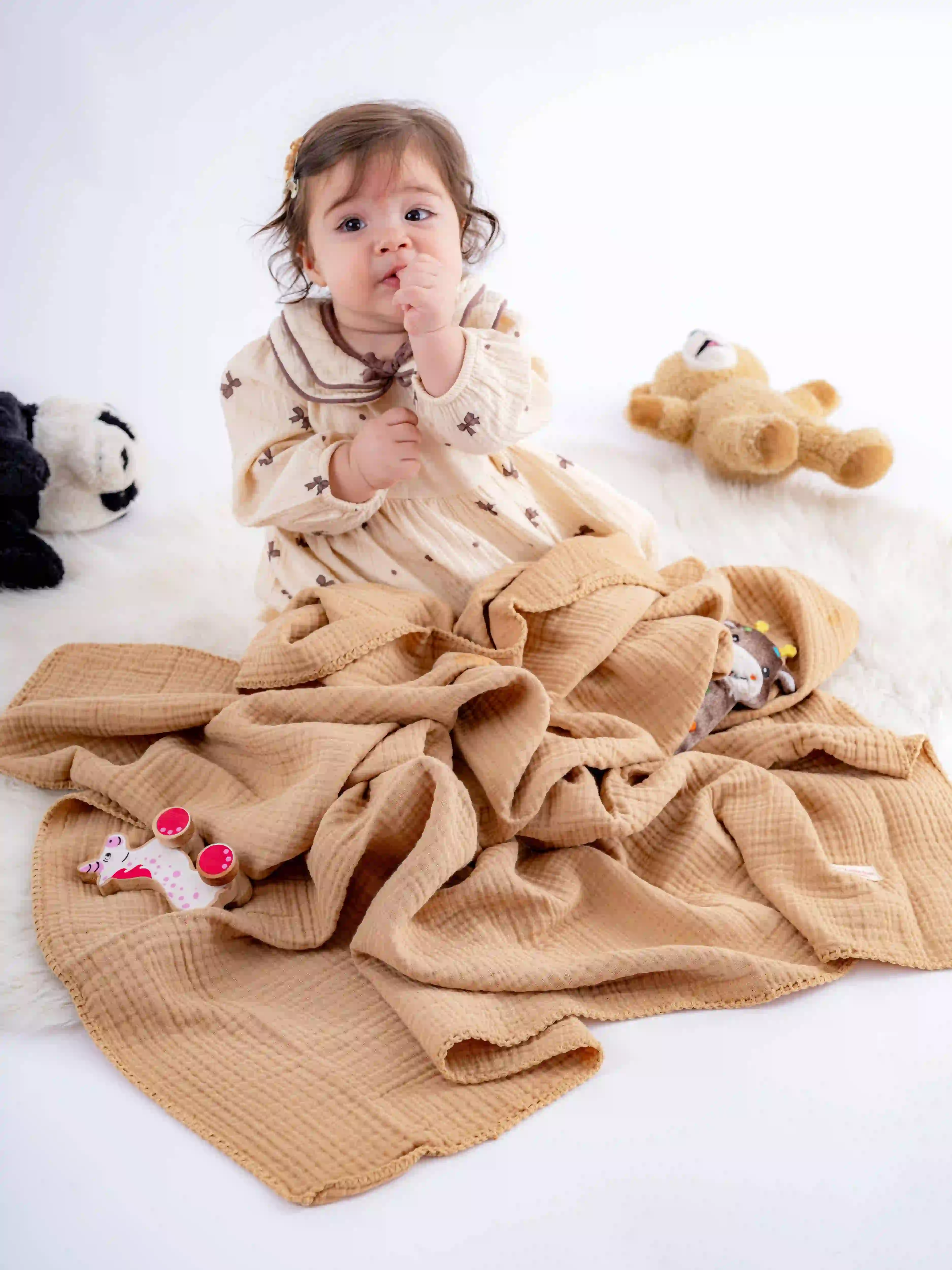 Quilted 4 Layers Muslin Blanket - Image 12