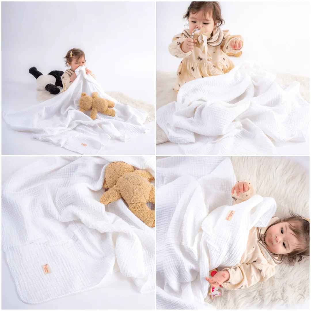 Quilted 4 Layers Muslin Blanket - Image 17