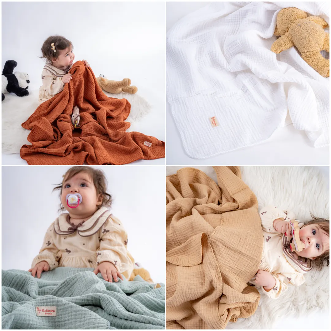 Quilted 4 Layers Muslin Blanket - Image 2