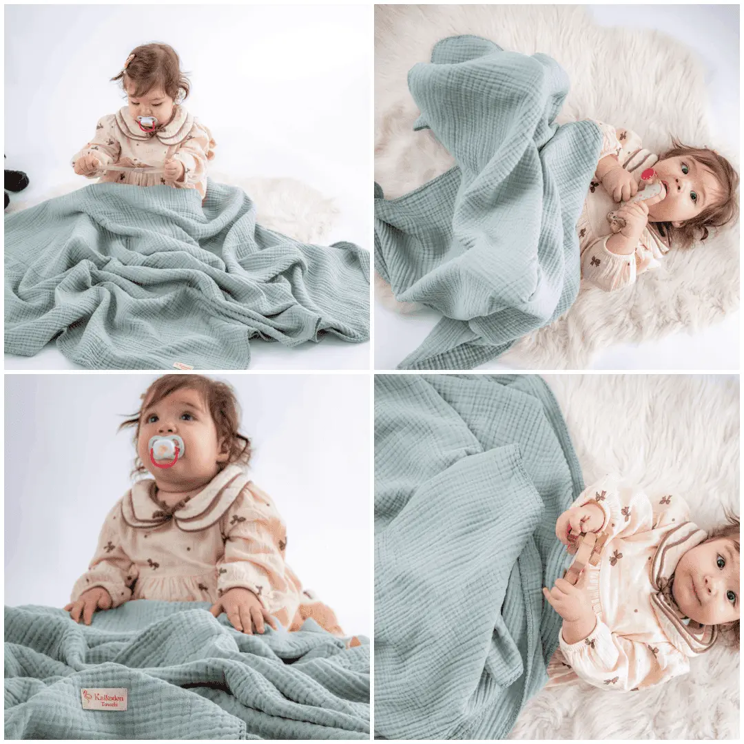 Quilted 4 Layers Muslin Blanket - Image 8