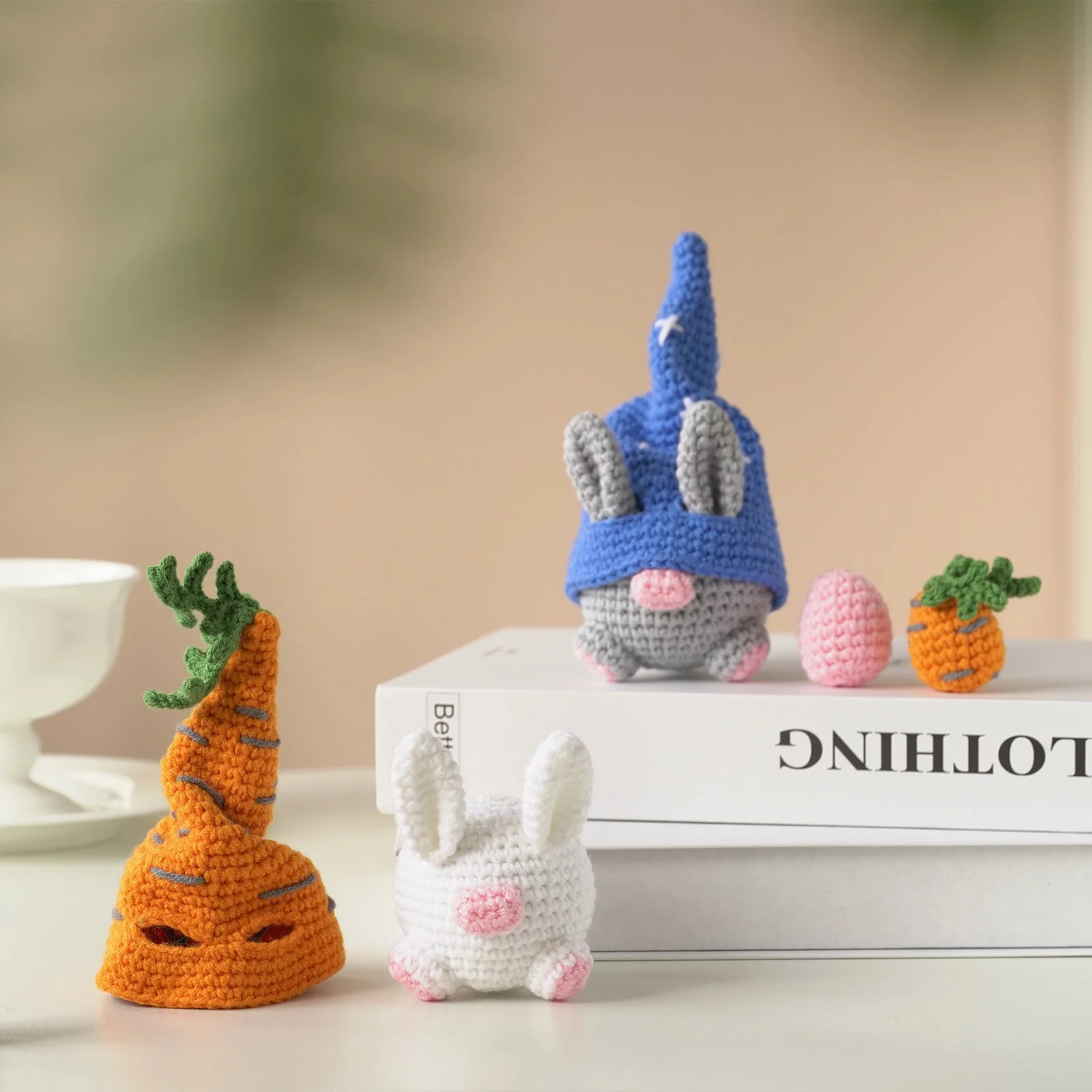 Rabbits Amigurumi DIY Crochet Kit Wizardi F07N8-M144 - Image 3