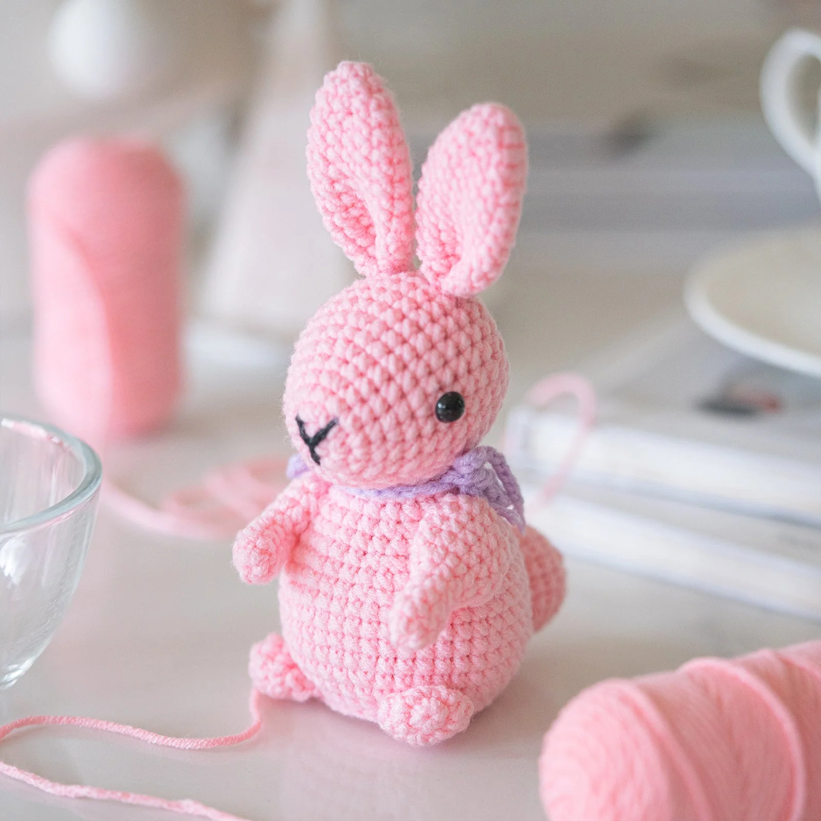 Rabbits Amigurumi DIY Crochet Kit Wizardi F07N8-M172 - Image 3