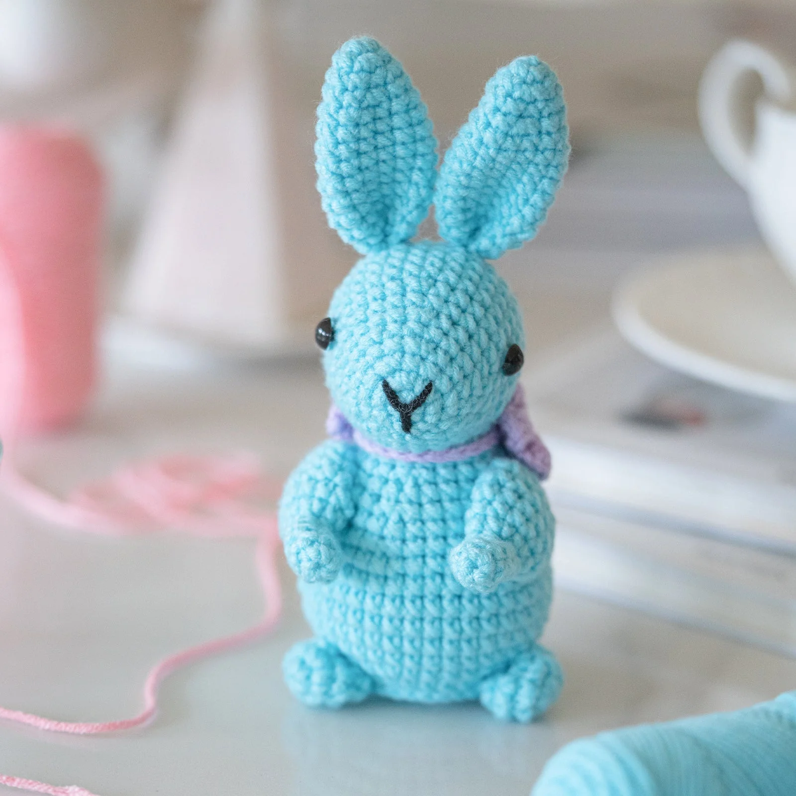 Rabbits Amigurumi DIY Crochet Kit Wizardi F07N8-M172 - Image 4