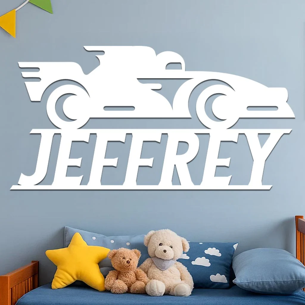 Race Car Name Sign - Image 2